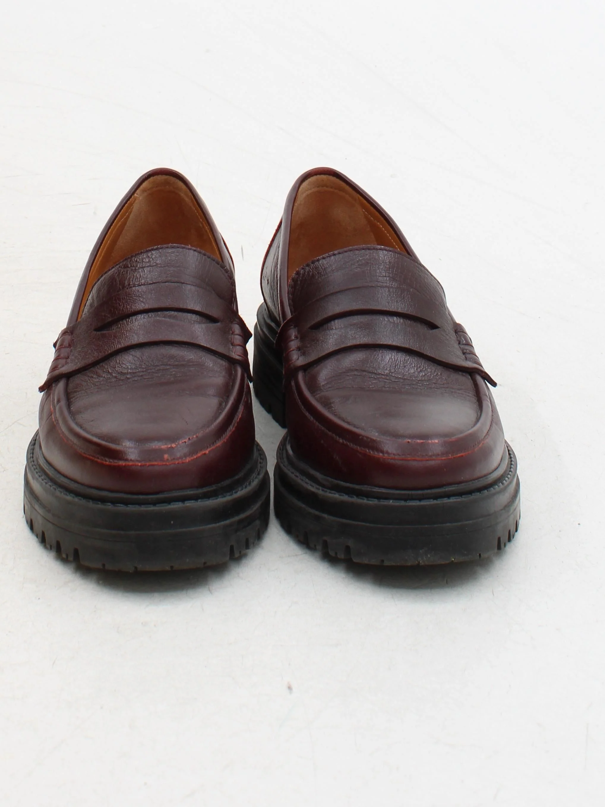 Sezane Women's Flat Shoes UK 5 Brown 100% Leather Loafer - Image 2