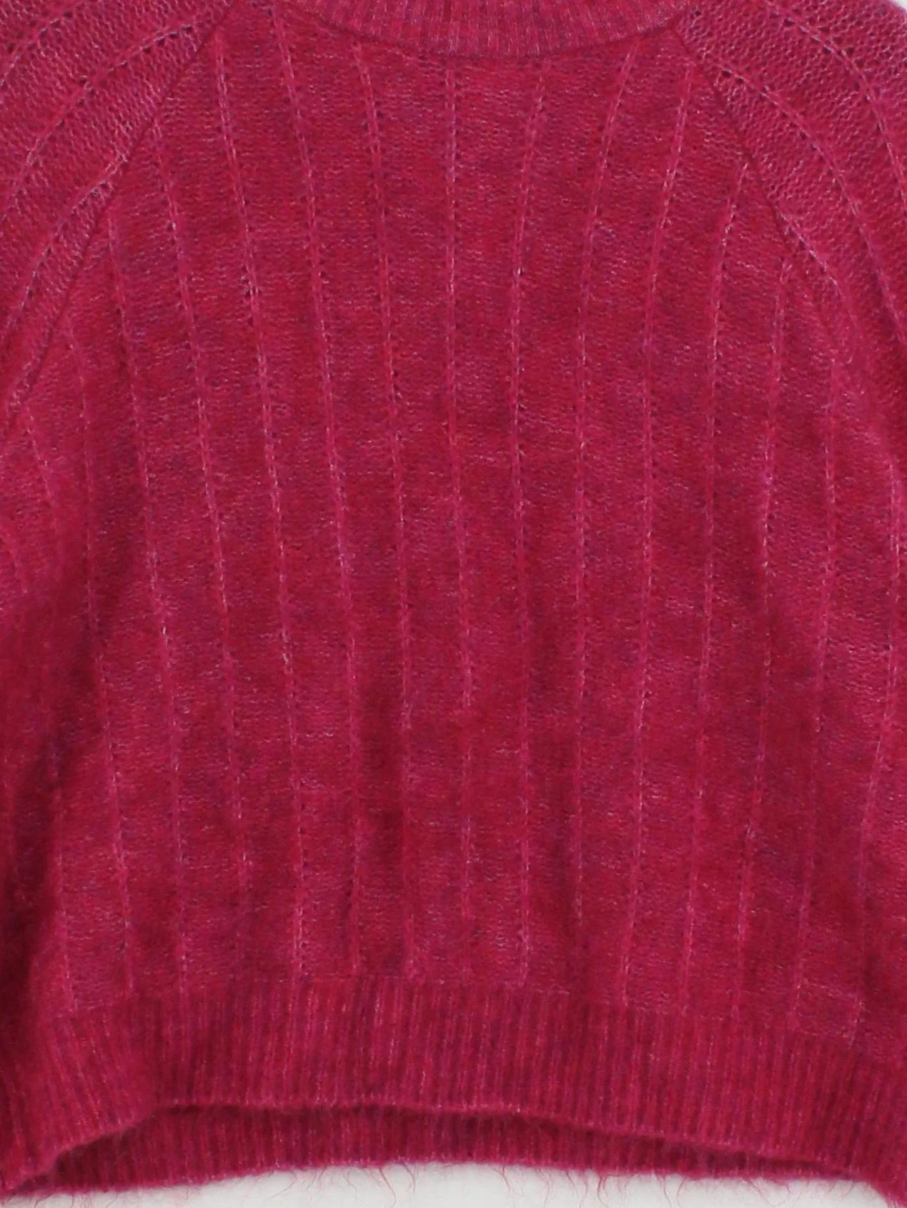 Sezane Women's Jumper XL Pink Polyamide with Wool, Mohair, Elastane Pullover - Image 3