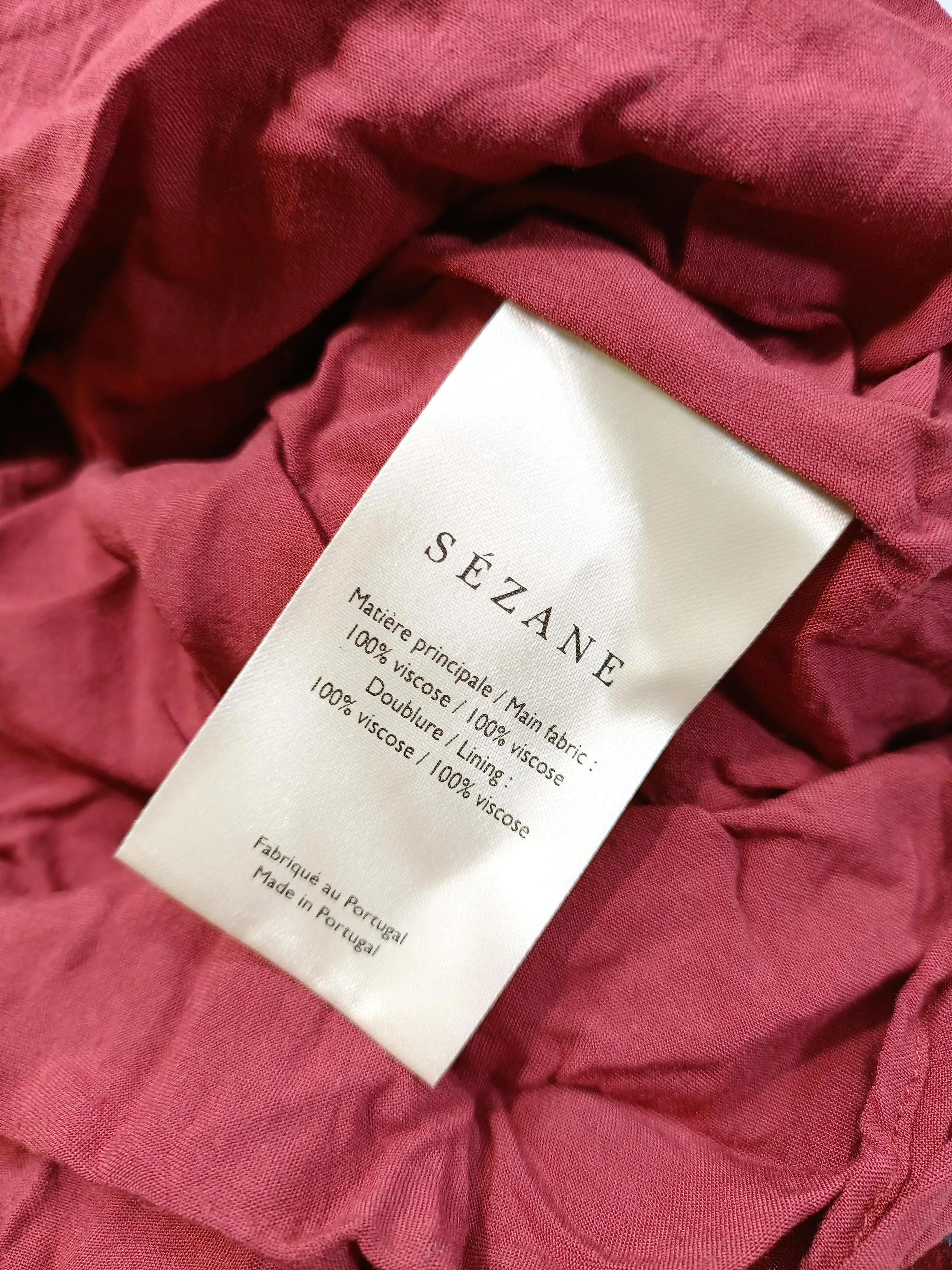 Sezane Women's Mini Skirt UK 6 Red Floral 100% Viscose Short Mini - Image 6
