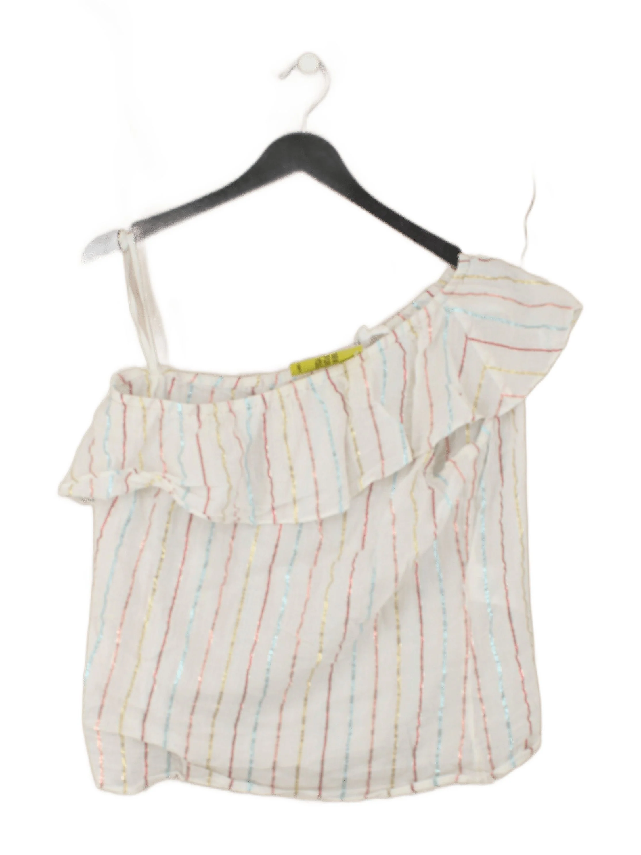 Sezane Women's Top UK 12 White Cotton with Other Basic