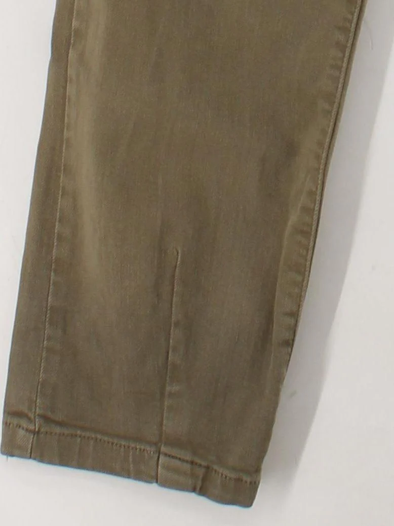 Sezane Women's Trousers UK 6 Green 100% Cotton Tapered Chino - Image 4