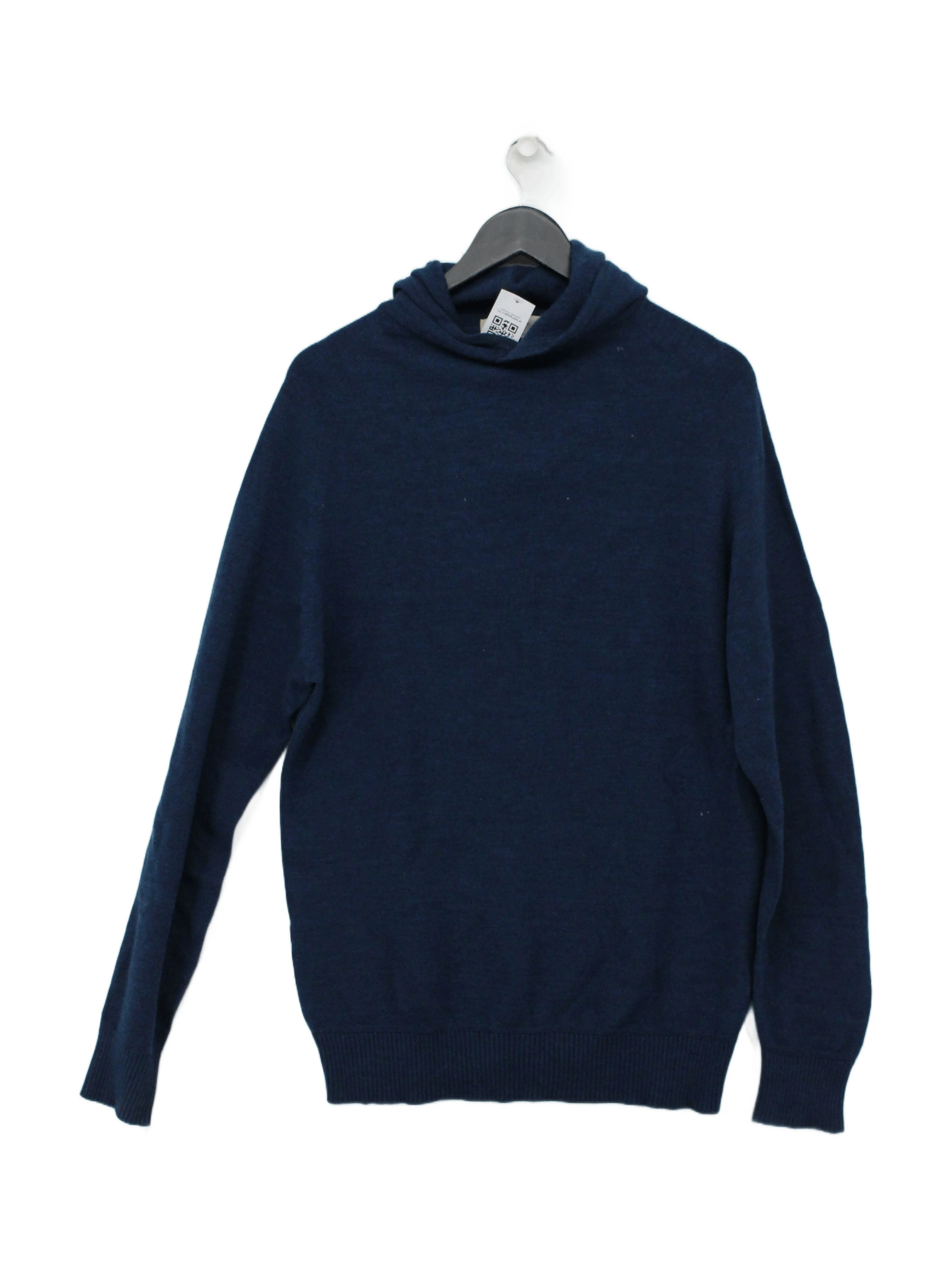 Sheep Inc Men's Jumper L Blue 100% Wool Roll Neck Pullover