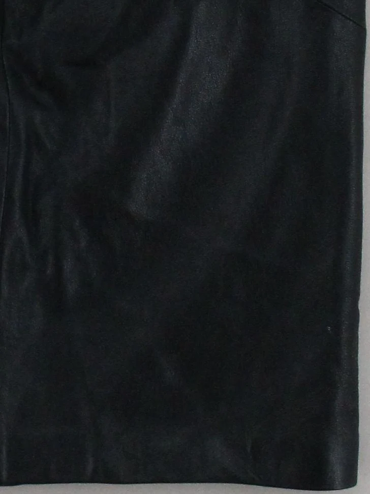 Signe Incognito Women's Midi Skirt UK 12 Black 100% Leather Straight & Pencil - Image 4