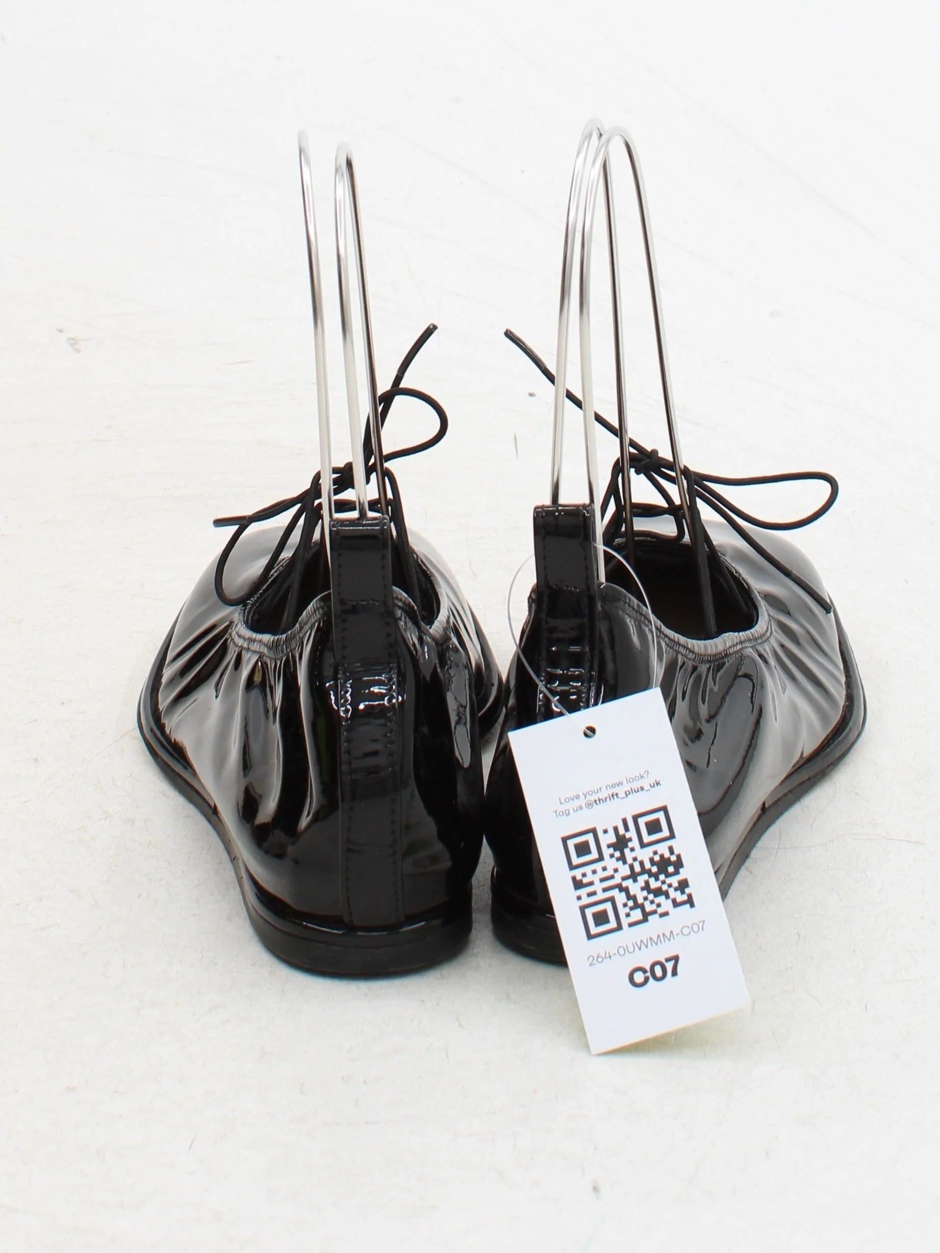 Simone Rocha Women's Flat Shoes UK 4 Black 100% Leather Ballet - Image 3