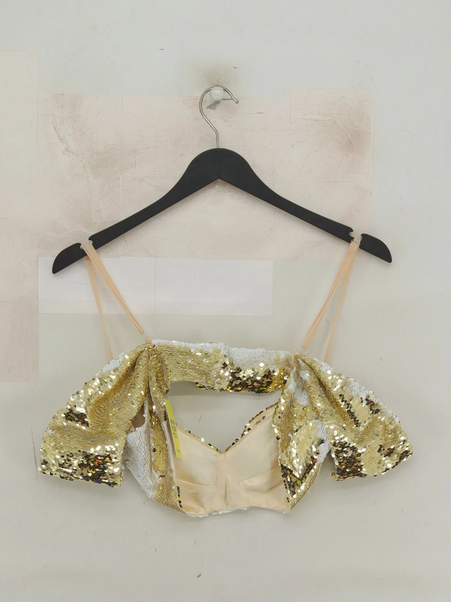 Simone Rocha Women's Top XS Multi 100% Other Short Sleeve Square Neck Cropped - Image 2