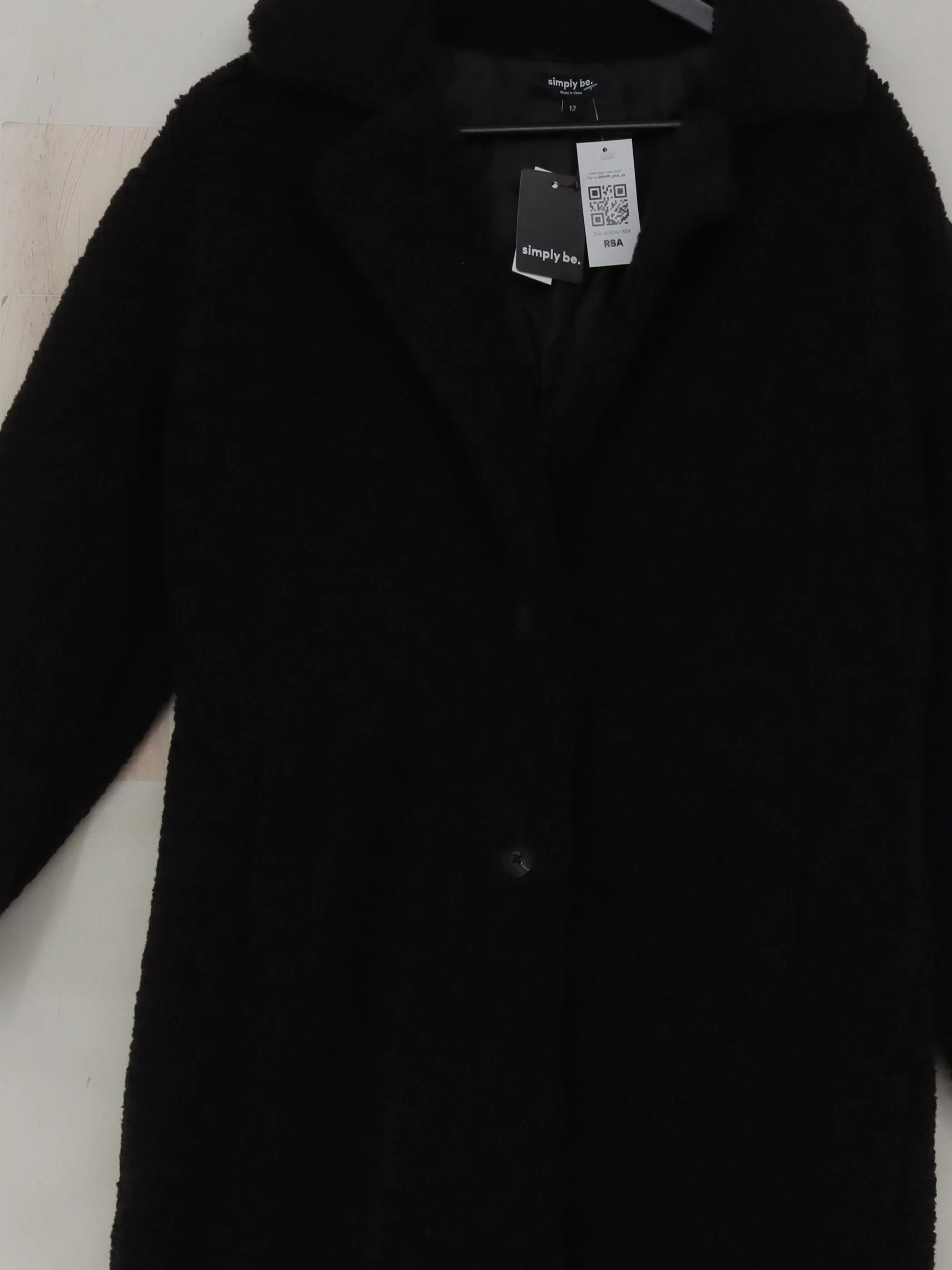 Simply Be Women's Coat M Black 100% Other Overcoat - Image 3