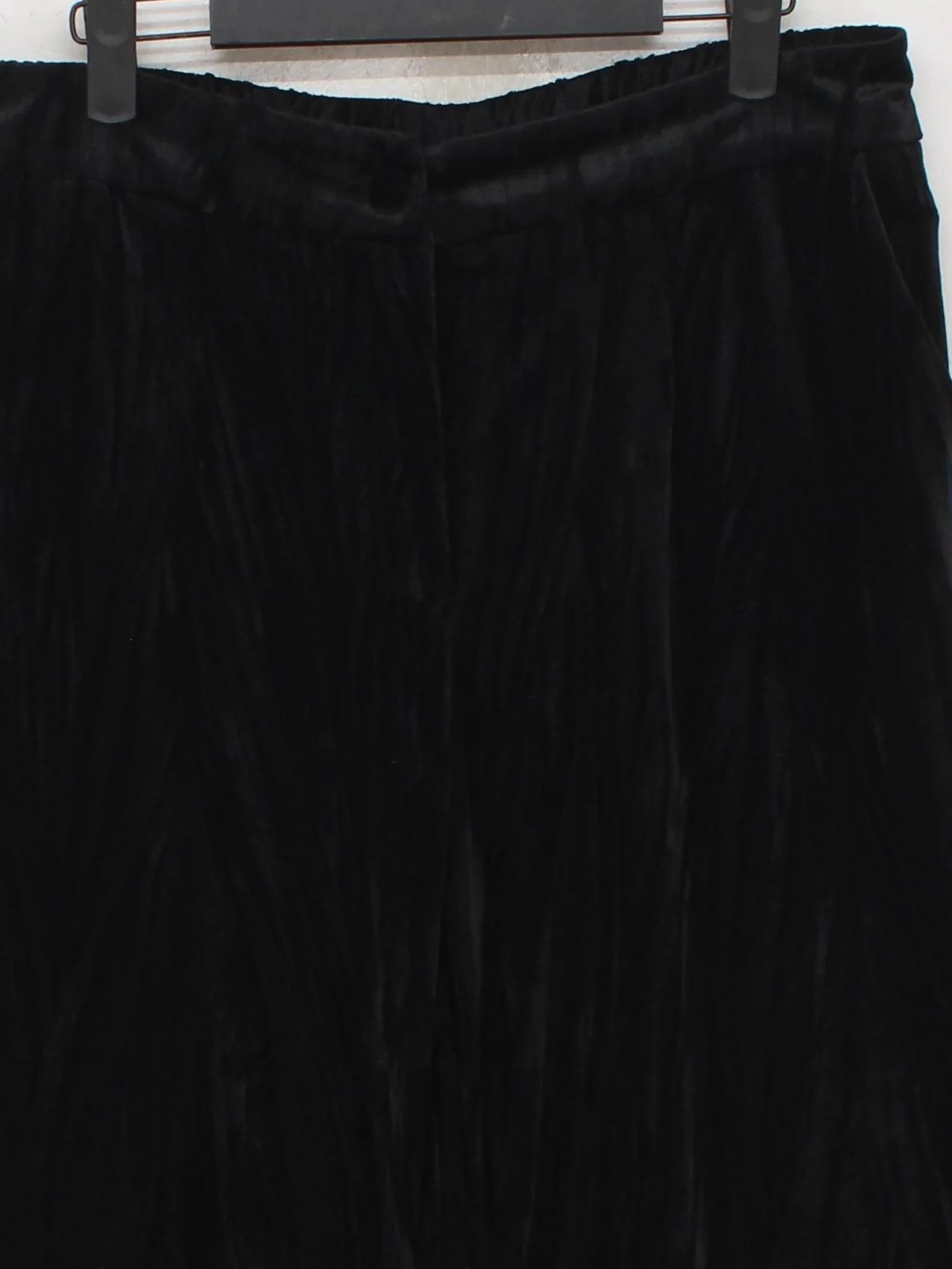 Simply Be Women's Trousers UK 14 Black 100% Polyester Wide-Leg Sweatpants - Image 3