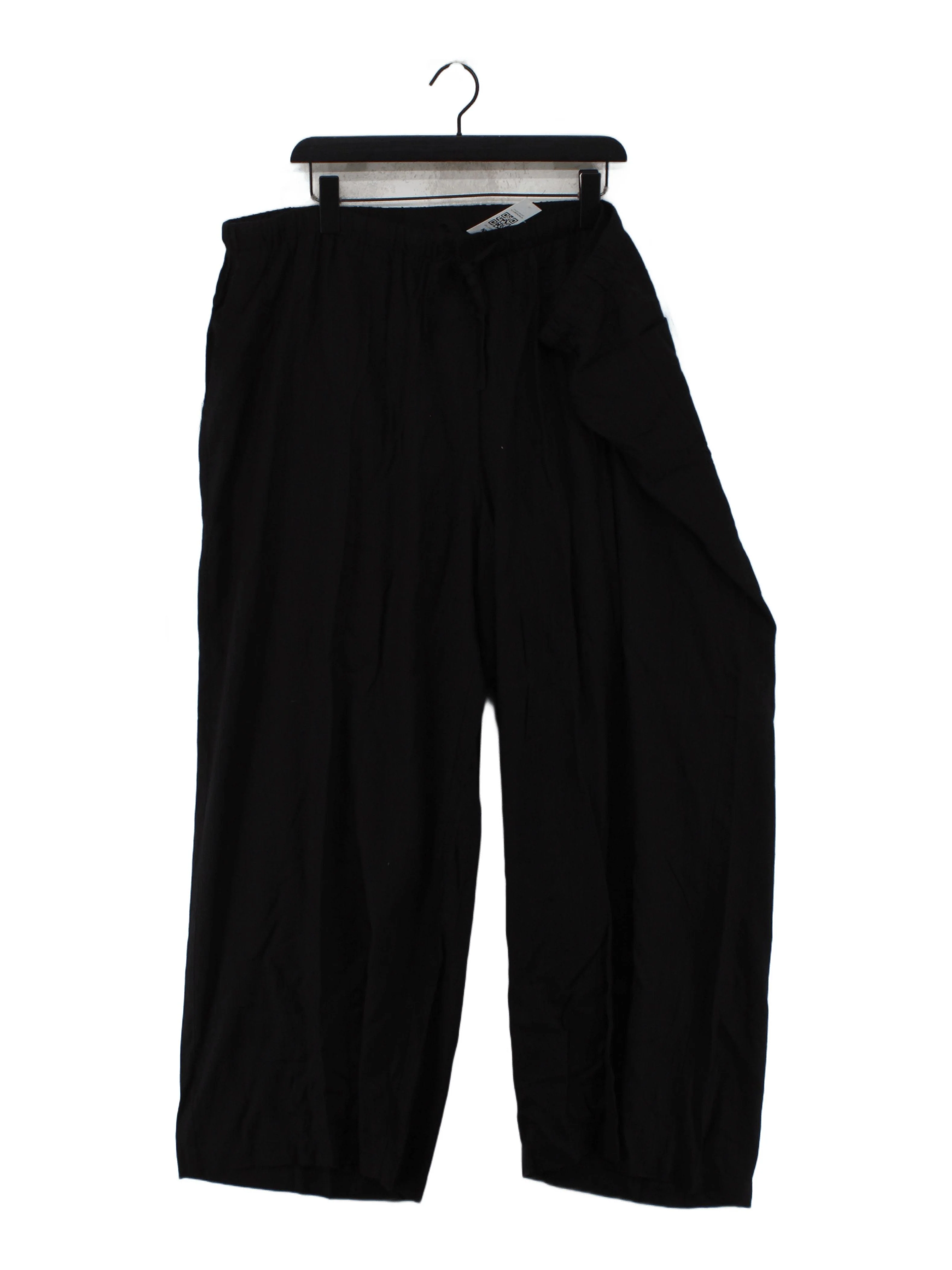 Simply Be Women's Trousers UK 26 Black 100% Other Wide-Leg Sweatpants