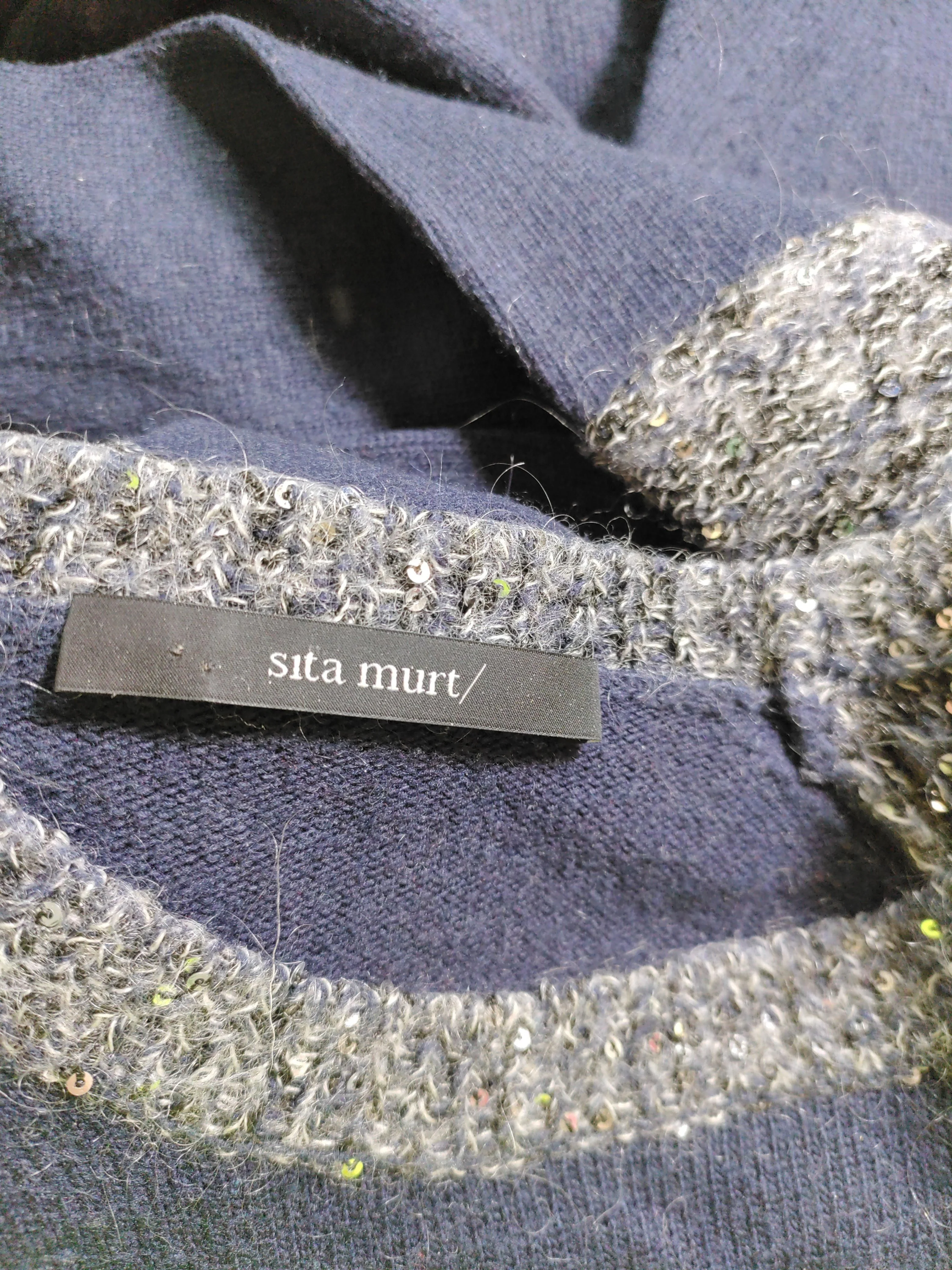 Sita Murt Women's Jumper UK 18 Blue Viscose - Image 7