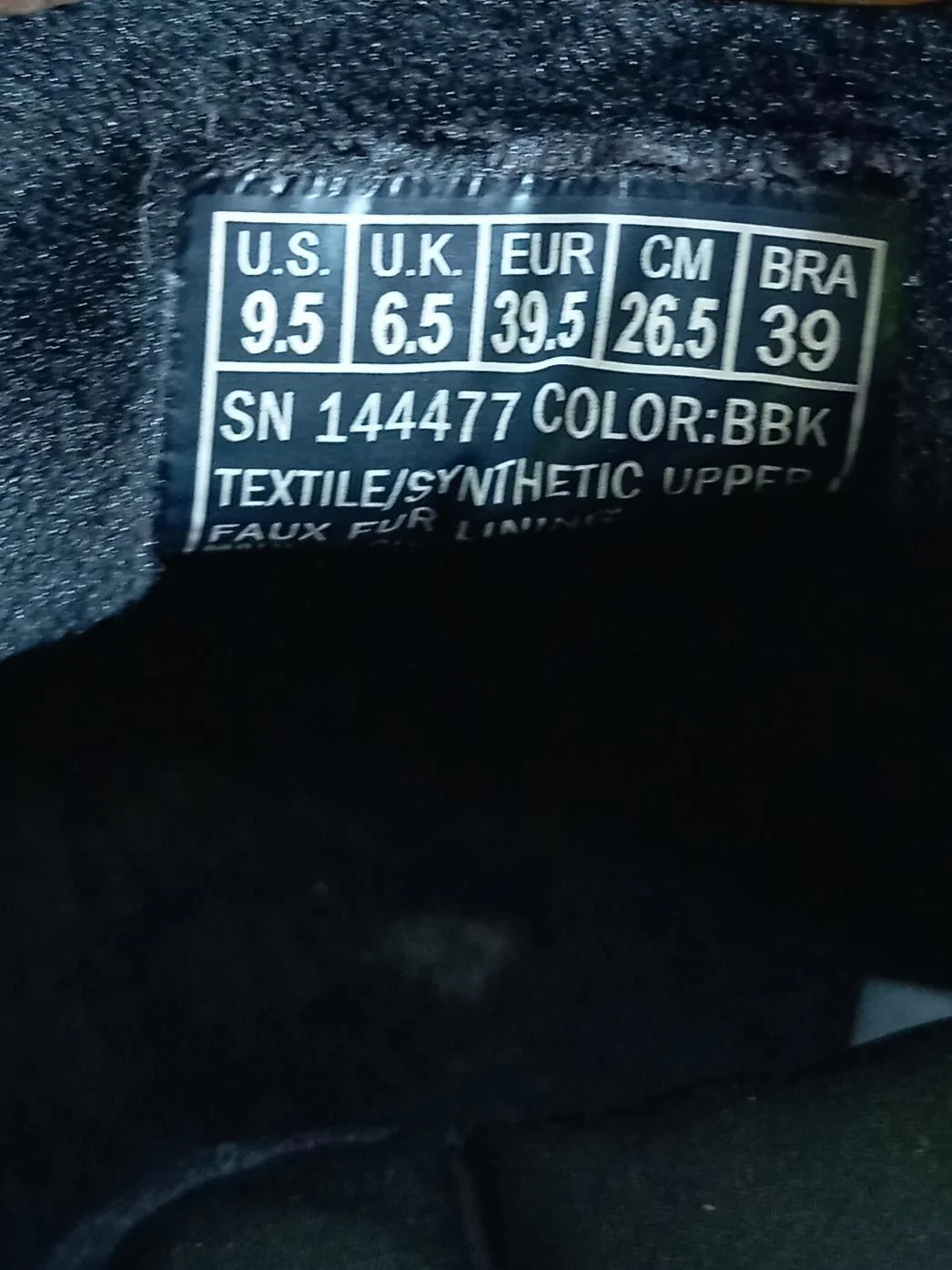 Skechers Men's Boots UK 6 Black Other with Faux Fur Desert - Image 9