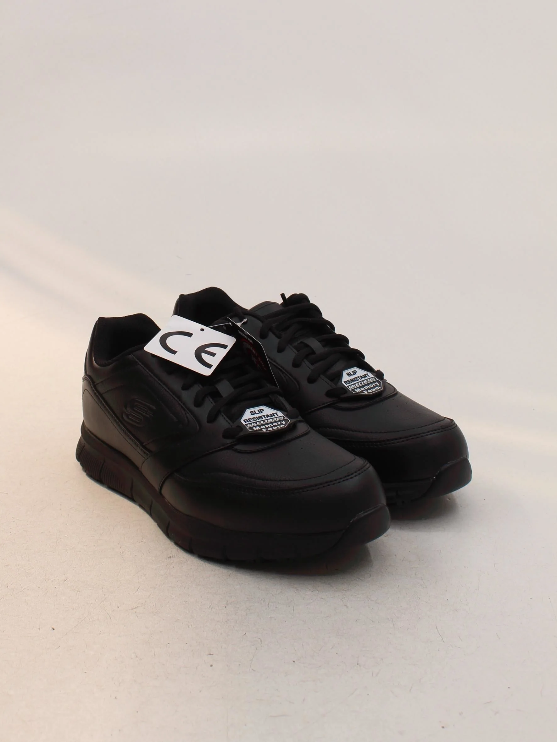 Skechers Men's Shoes UK 10.5 Black 100% Faux Leather Sneaker - Image 4