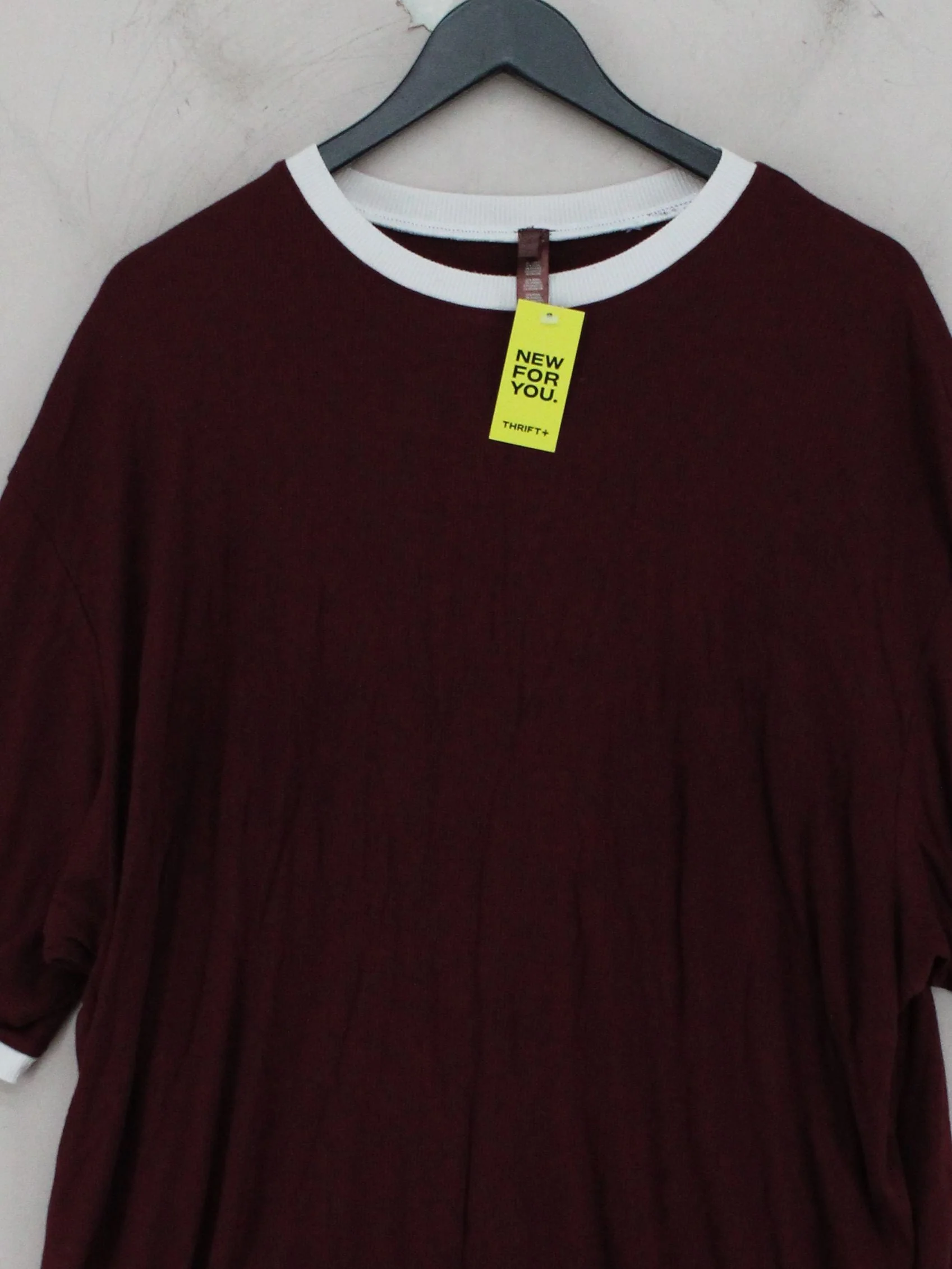 Skims Women's T-Shirt M Red Lyocell Modal with Spandex Basic - Image 3