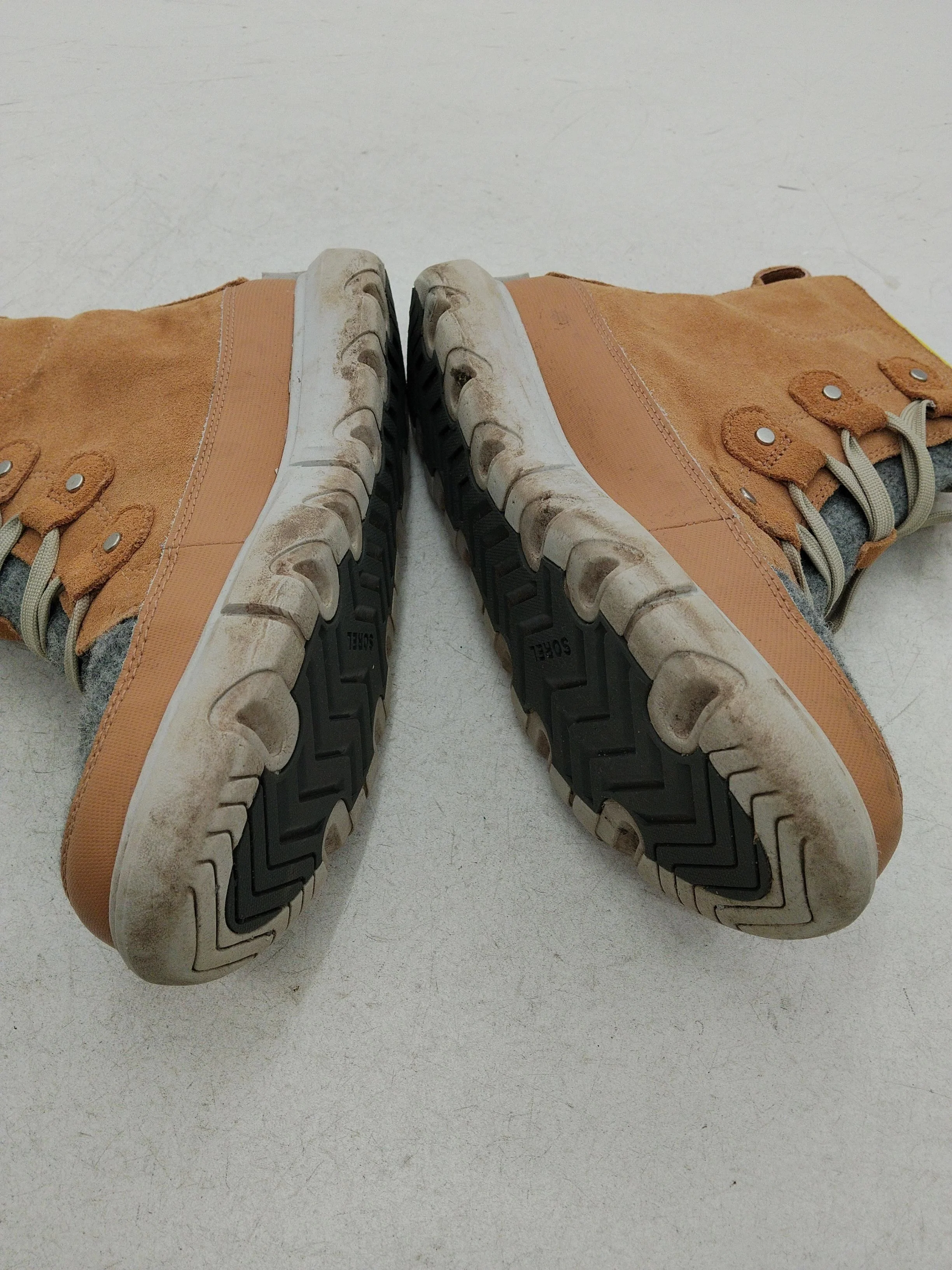 Sorel Women's Boots UK 6.5 Tan Suede with Wool Combat - Image 7