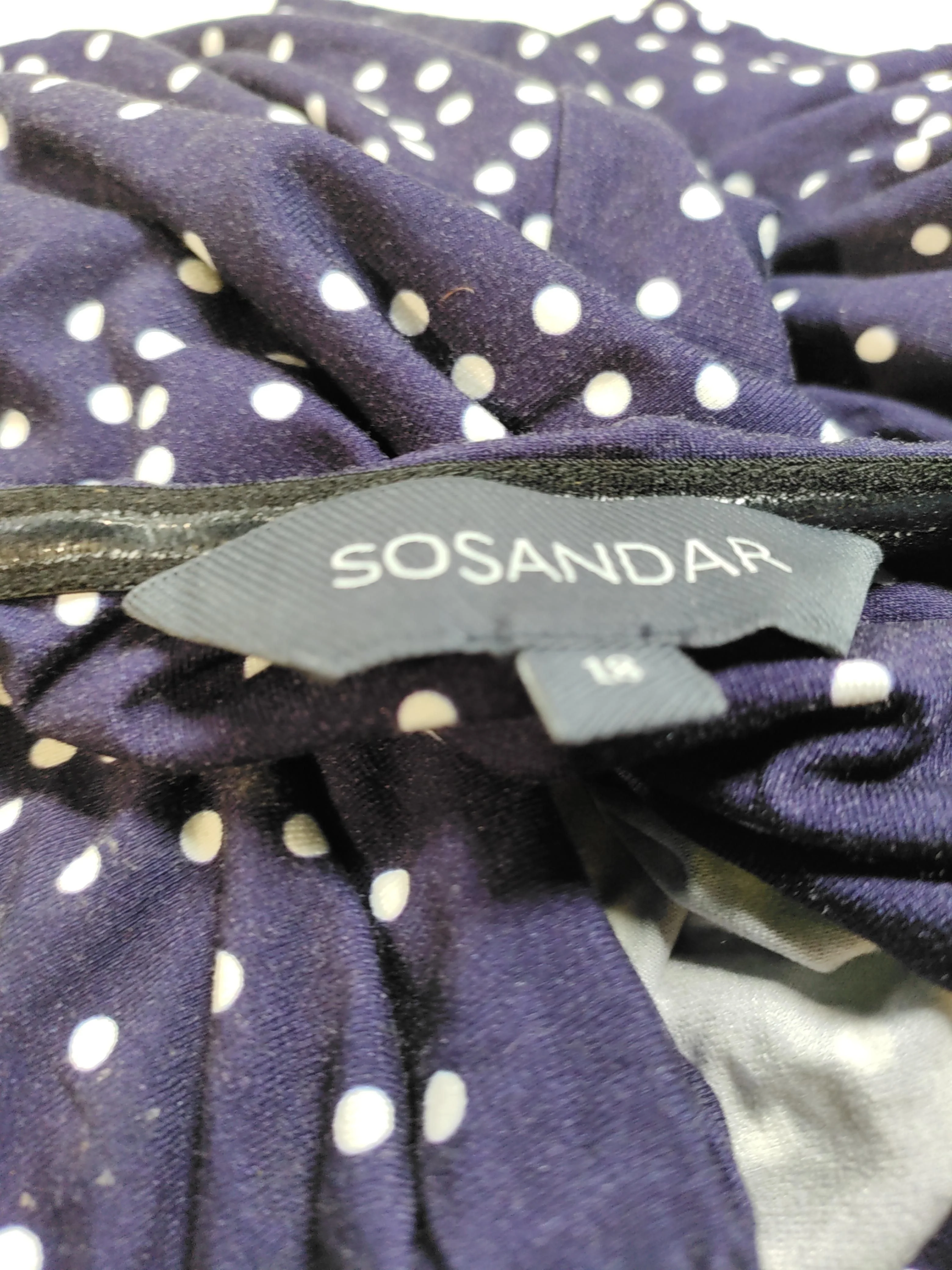 Sosandar A-Line Midi Dress UK18 in Blue - Image 6