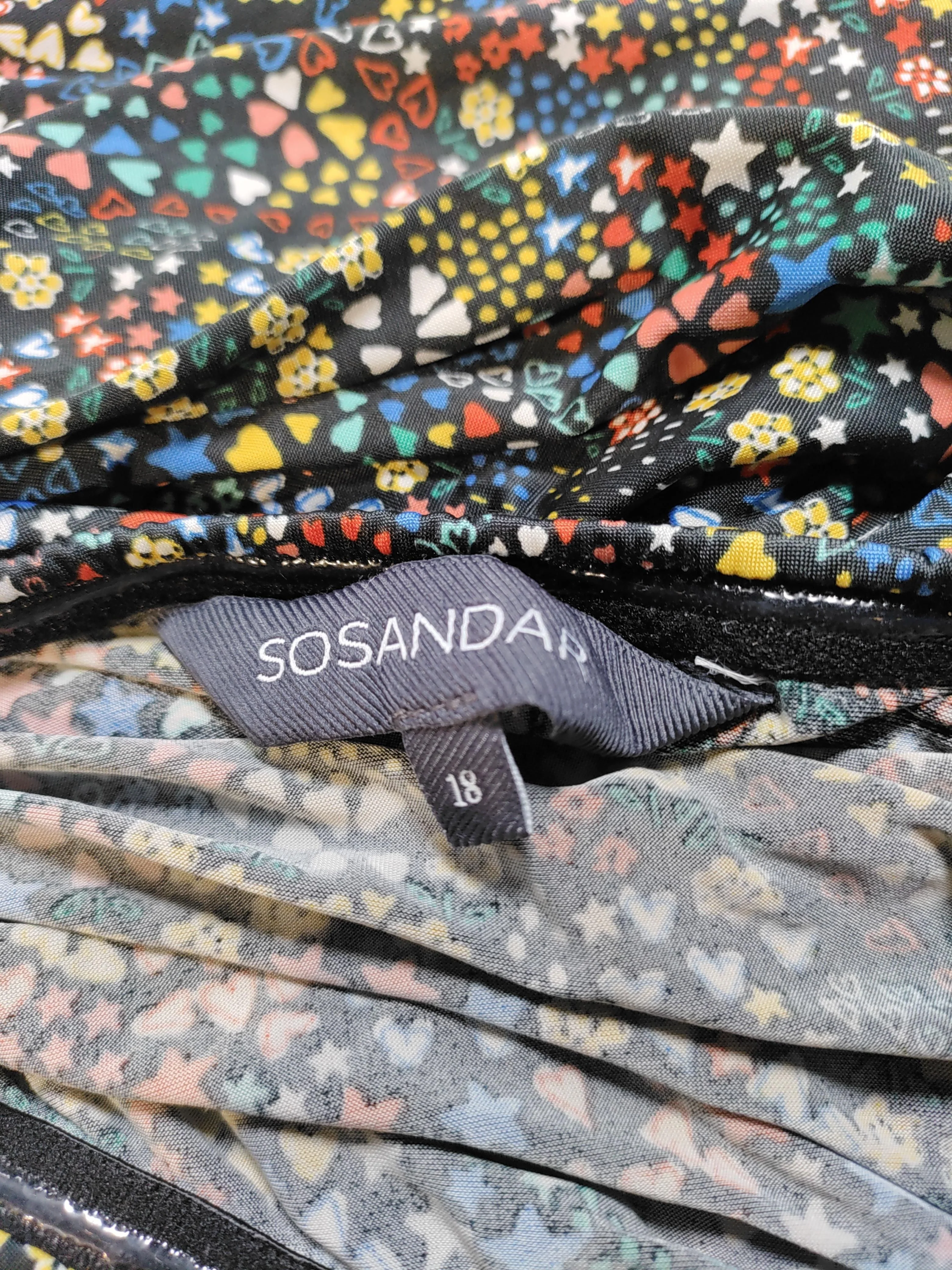 Sosandar A-Line Midi Dress UK18 in Multi - Image 5