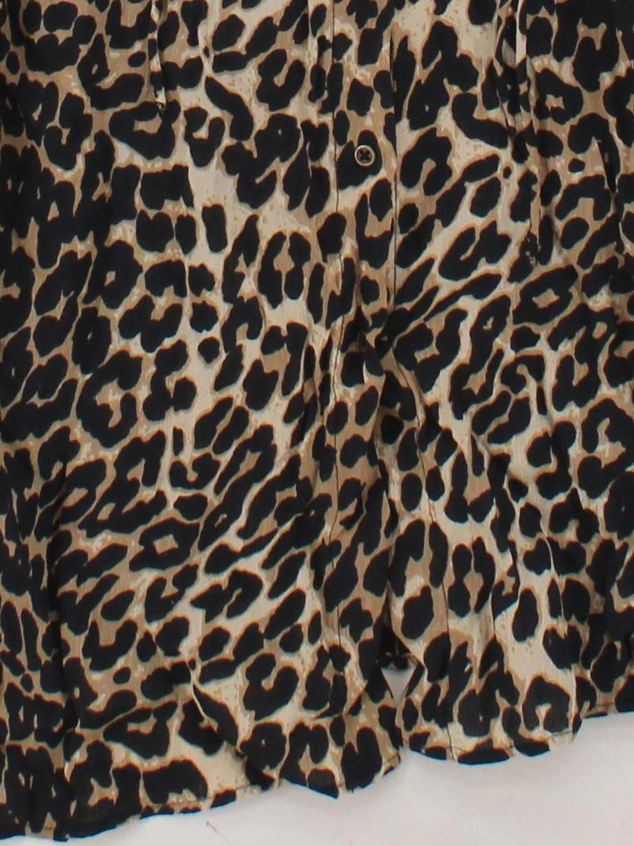 Sosandar Shirt Mini Dress UK14 in Brown - Image 4