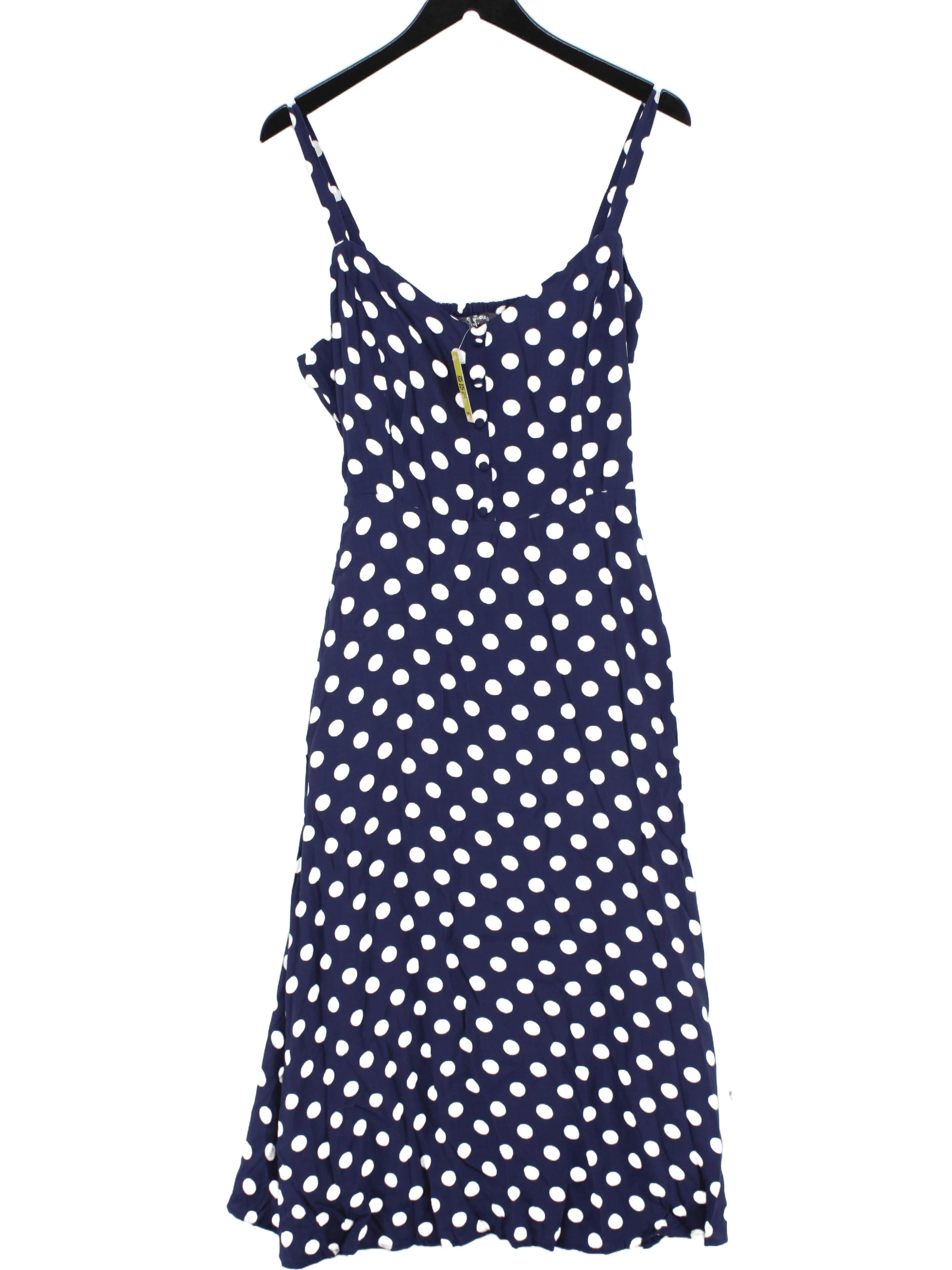 Sosandar Slip Midi Dress UK16 in Blue