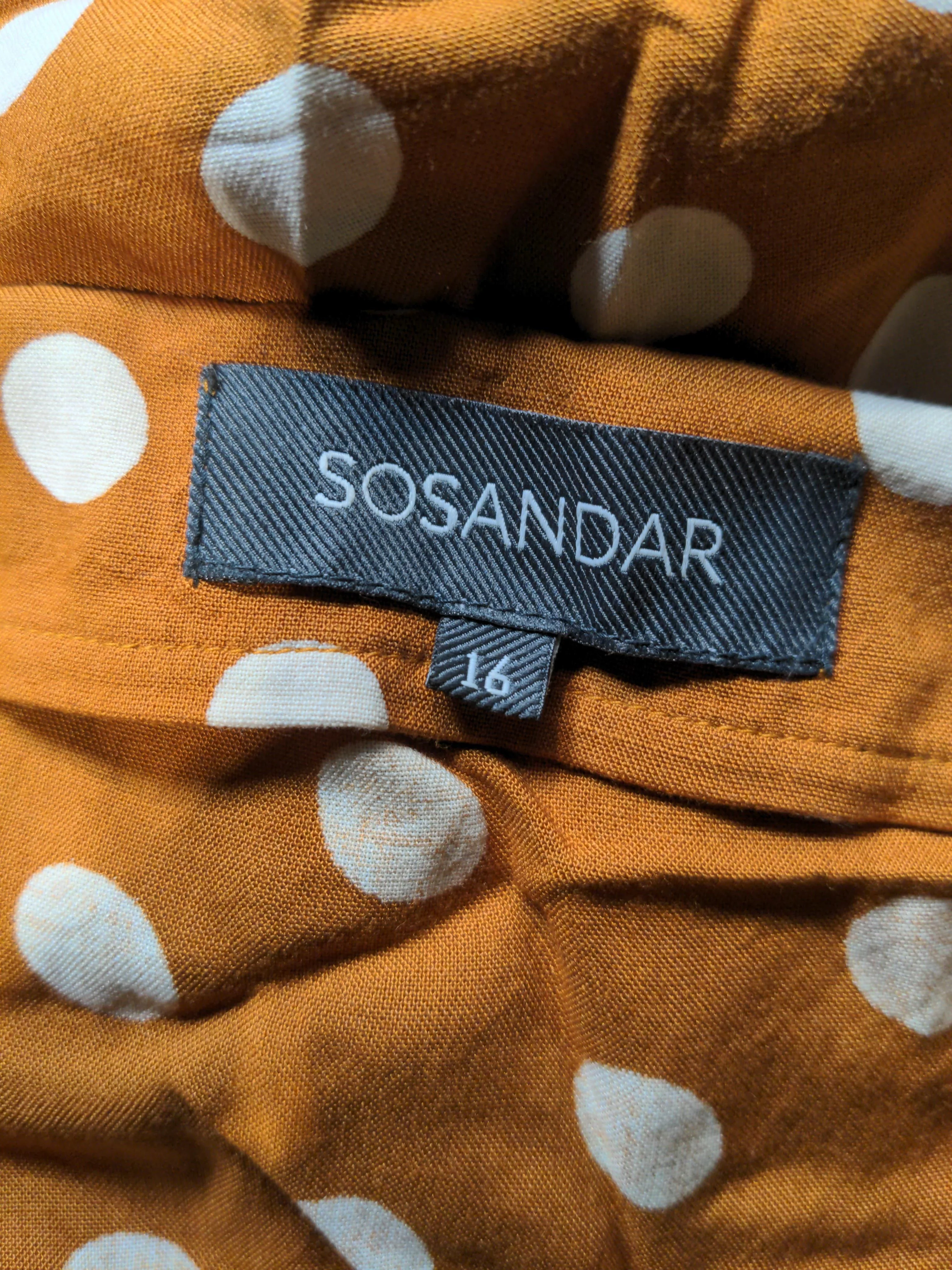 Sosandar Slip Midi Dress UK16 in Tan - Image 5