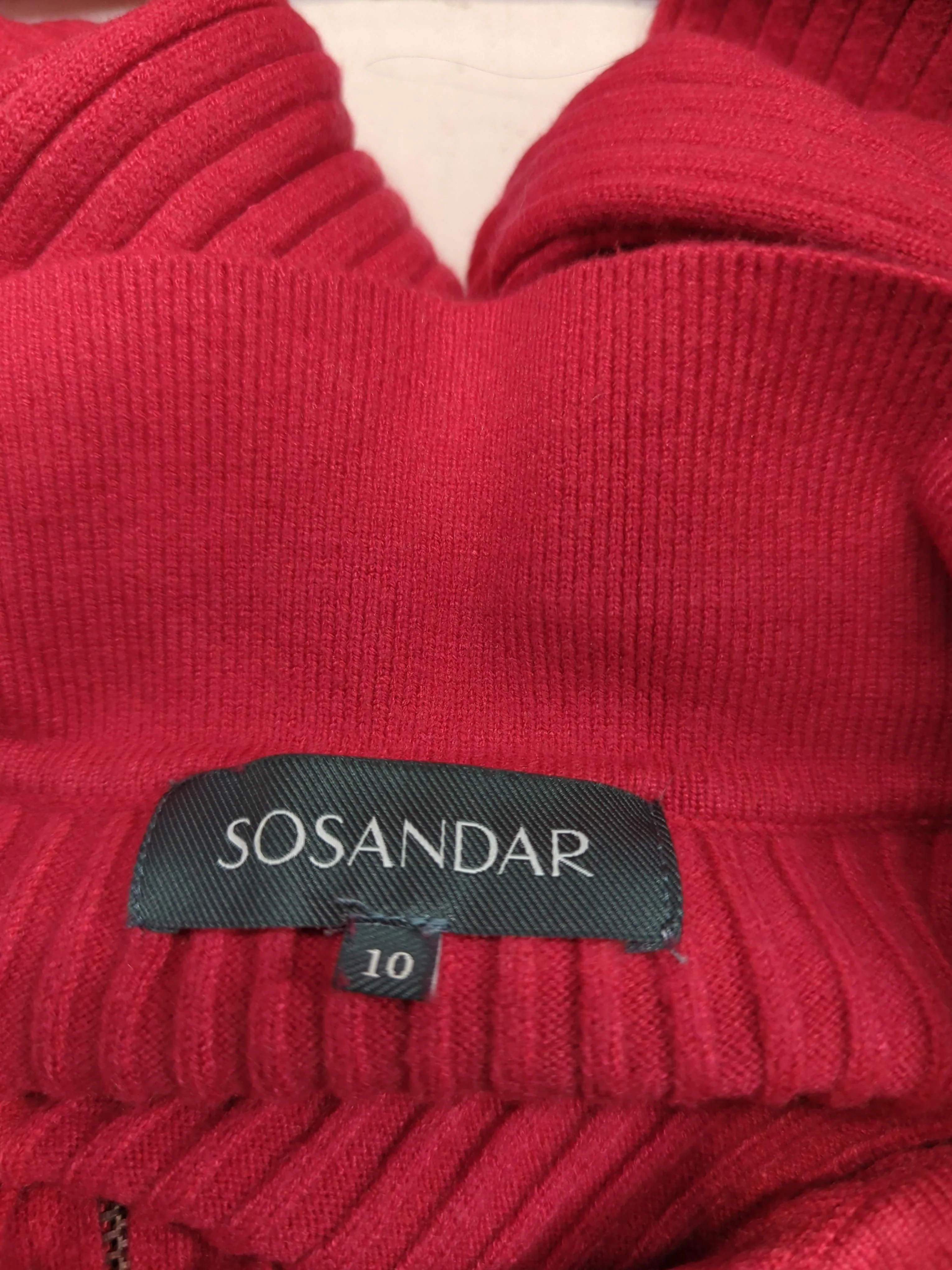 Sosandar Women's Hoodie S Pink 100% Other Full Zip - Image 6