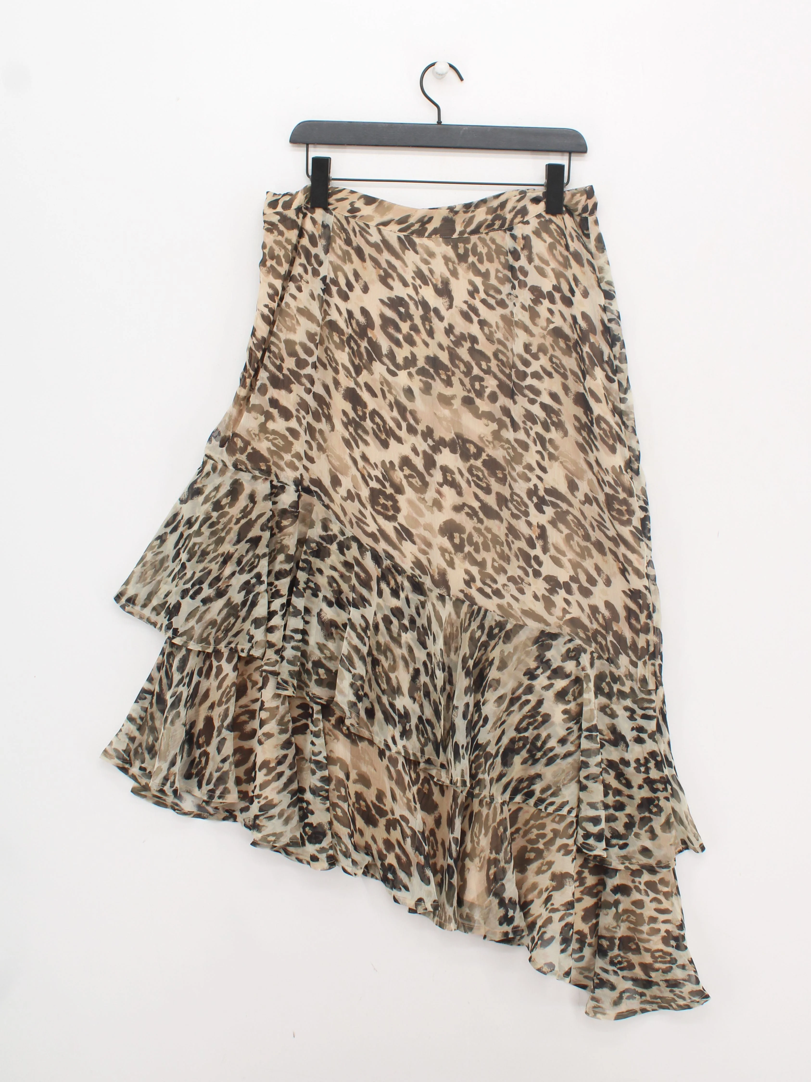 Sosandar Women's Midi Skirt UK 16 Multi Animal Print 100% Polyester Midi A-Line - Image 2