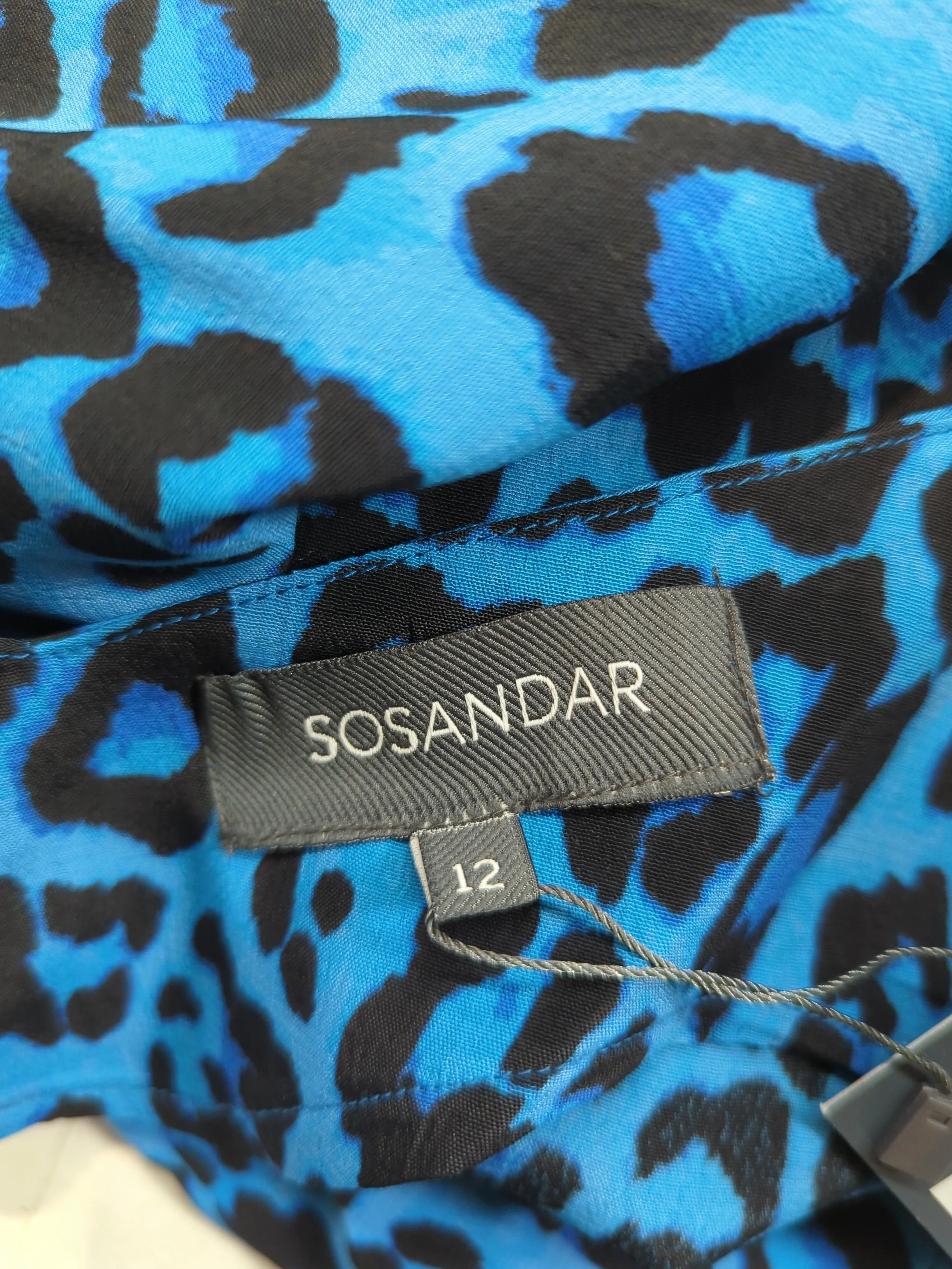 Sosandar Women's T-Shirt UK 12 Blue 100% Viscose Camisole - Image 5