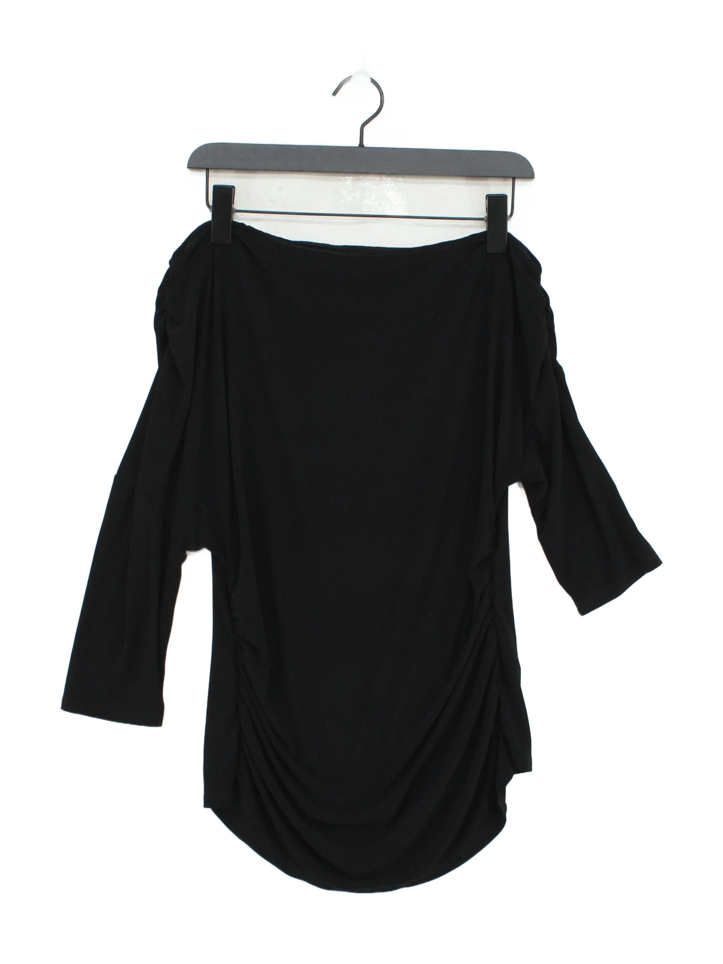 Sosandar Women's Top UK 12 Black Polyester with Elastane Basic
