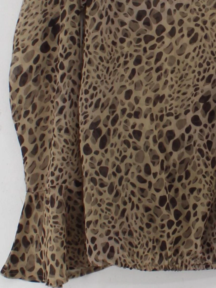 Sosandar Women's Top UK 12 Brown 100% Polyester Basic - Image 4