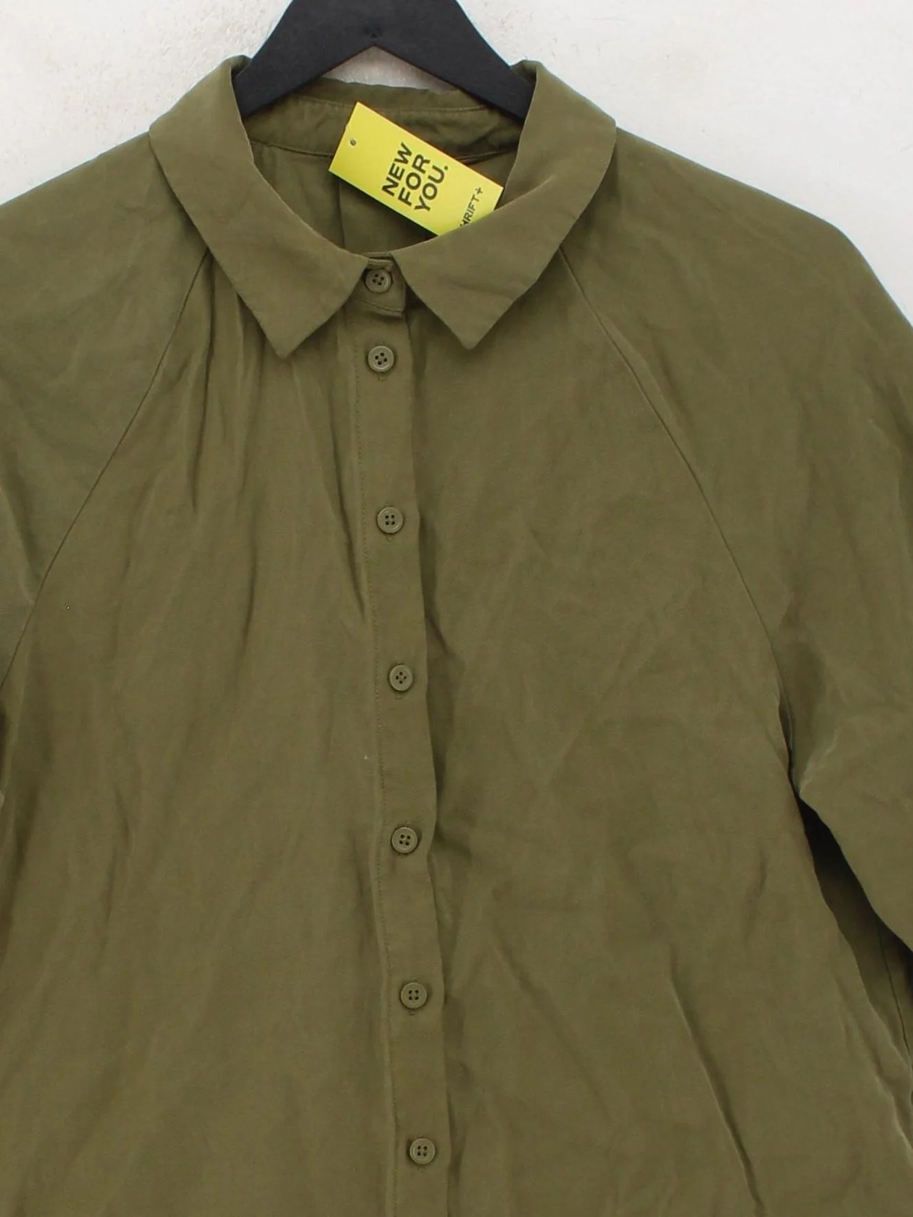 Splash Women's Shirt UK 10 Green Viscose with Polyester Basic - Image 3