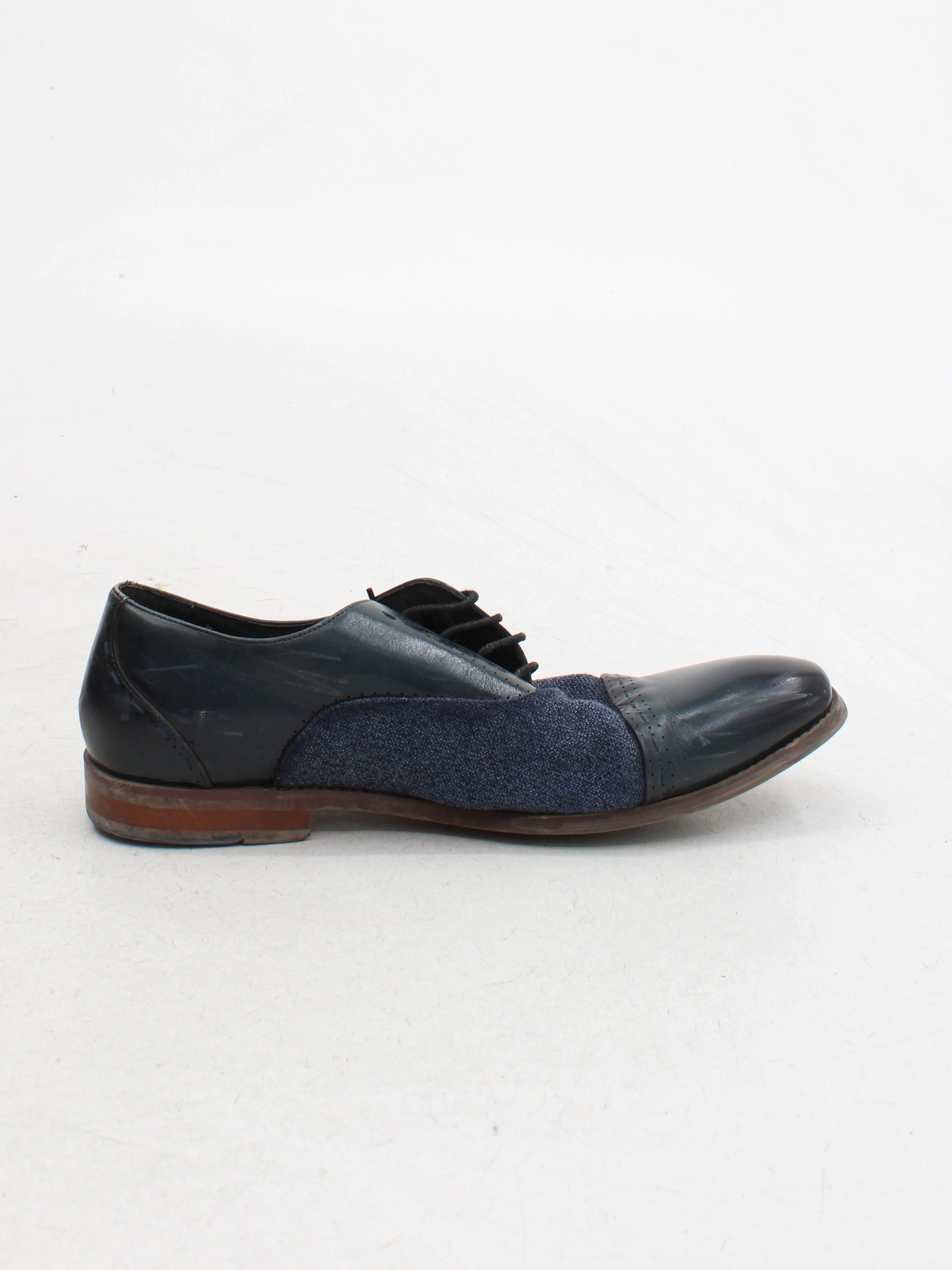 Stacy Adams Men's Formal Shoes UK 12 Blue Leather with Other Brogue - Image 5