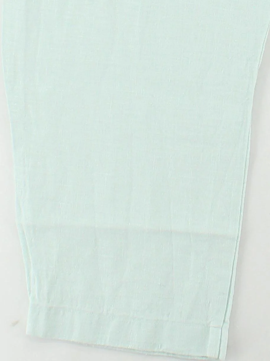 Stalf Women's Trousers W 36 in Green 100% Linen Wide-Leg Cropped - Image 4