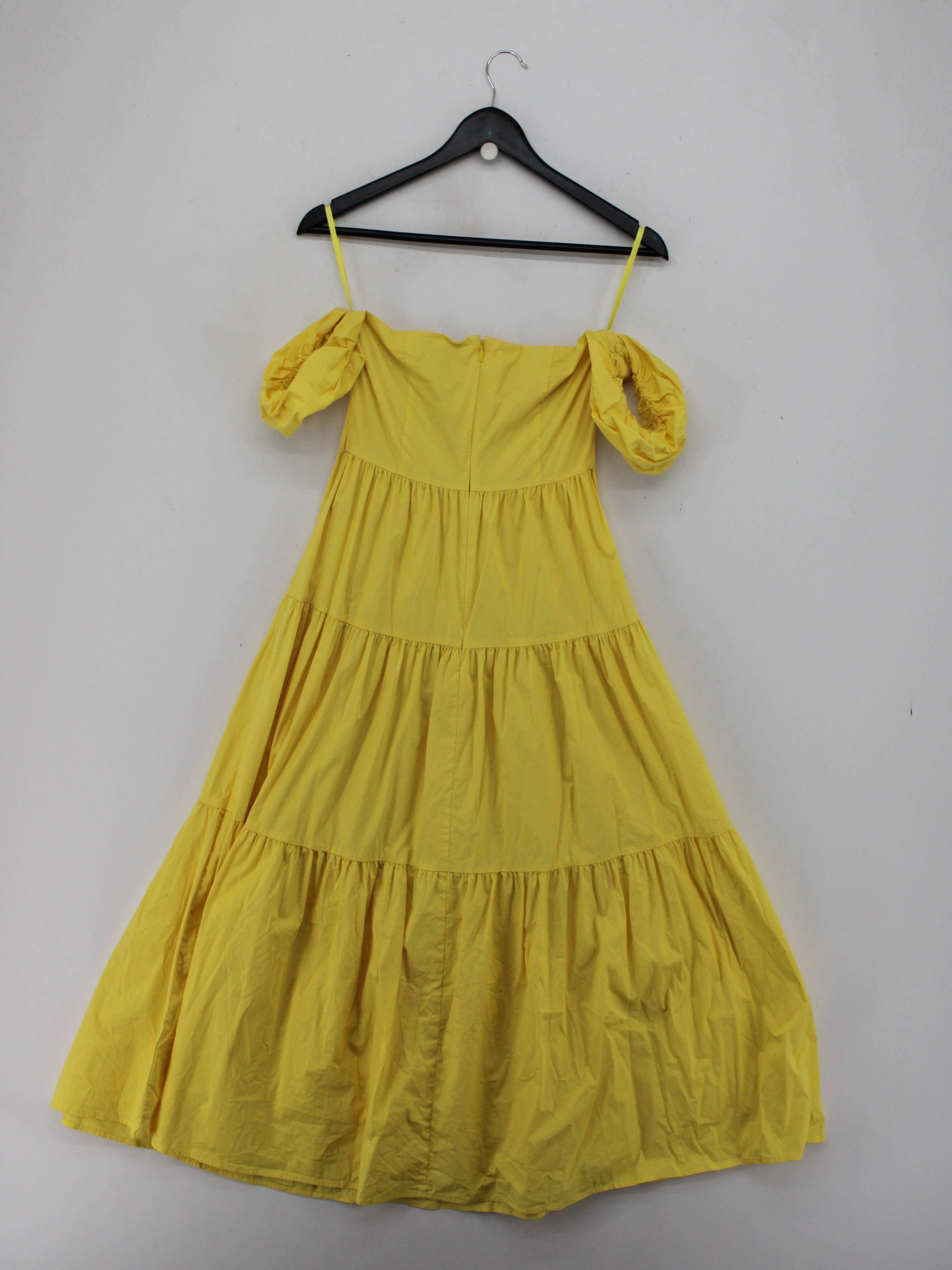 Staud Shirt Midi Dress in Yellow - Image 2