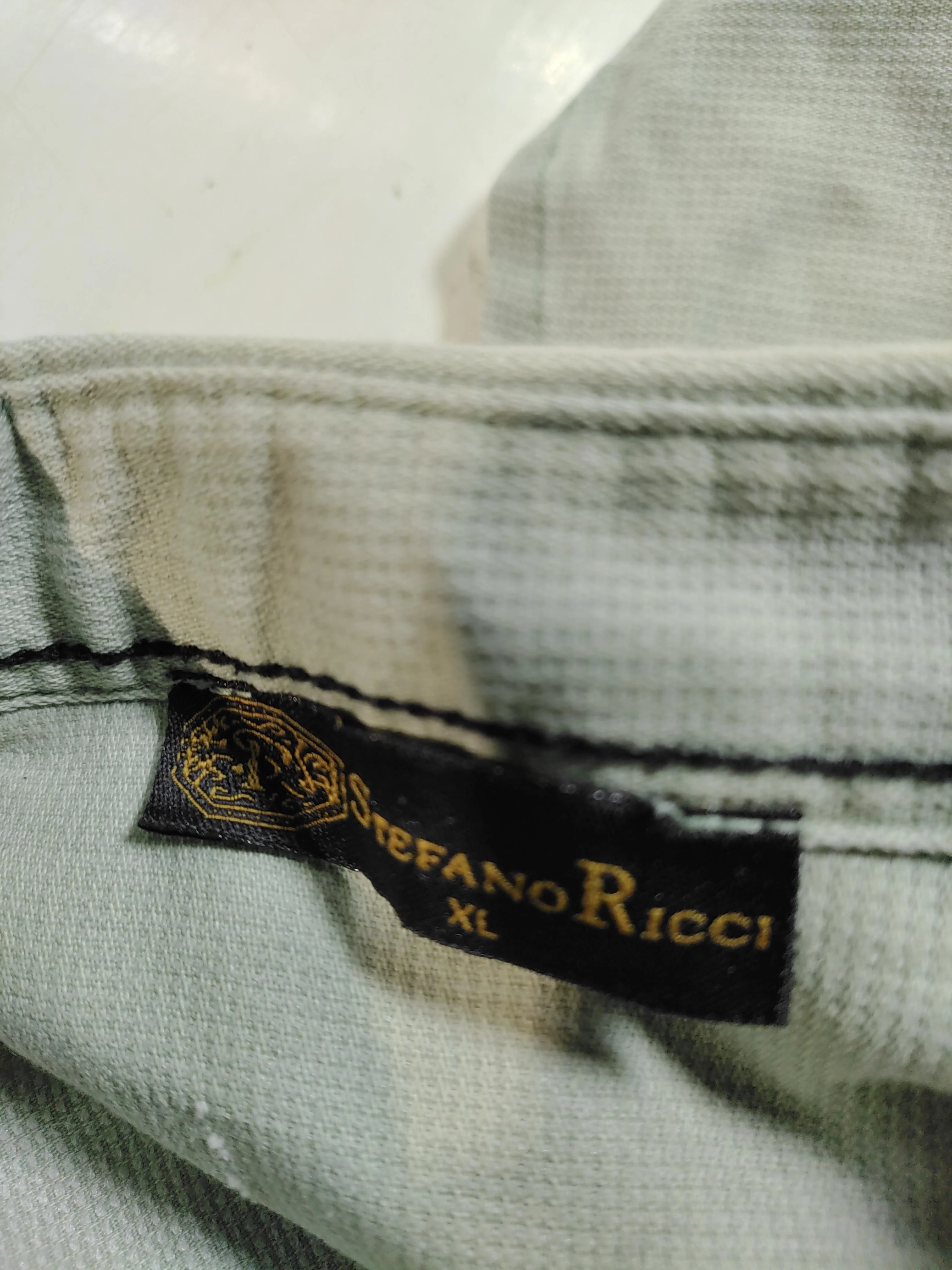 Stefano Ricci Men's Shirt XL Green 100% Other Basic - Image 6