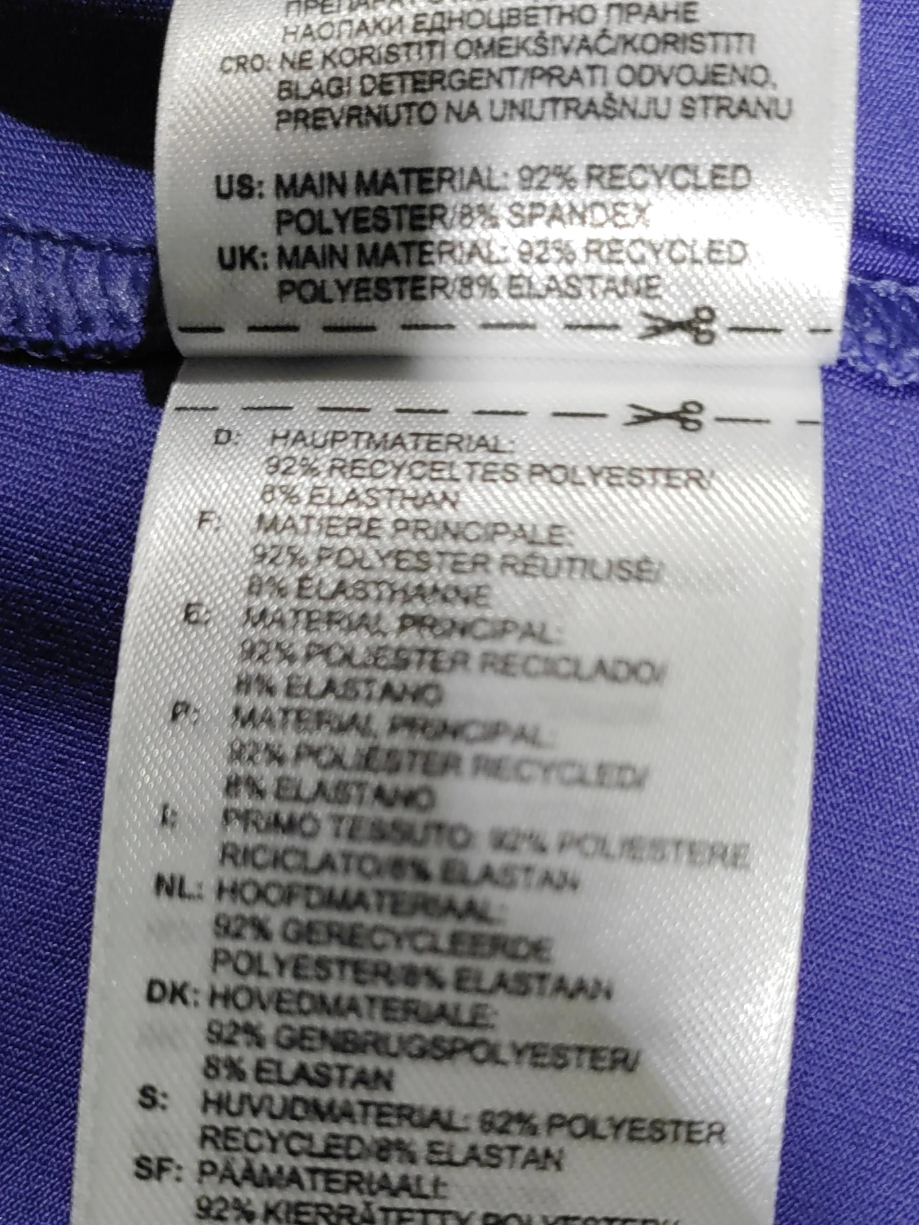 Stella McCartney Women's T-Shirt M Purple Polyester with Elastane Basic - Image 6