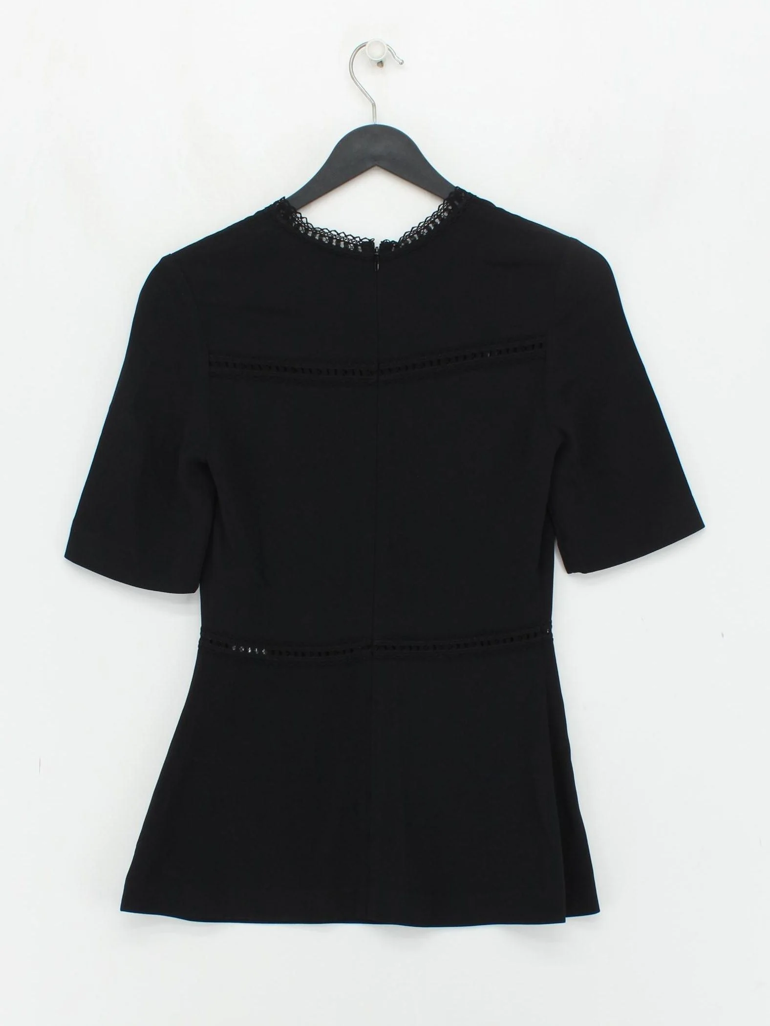Stella McCartney Women's Top UK 6 Black Viscose with Acetate, Elastane Basic - Image 2