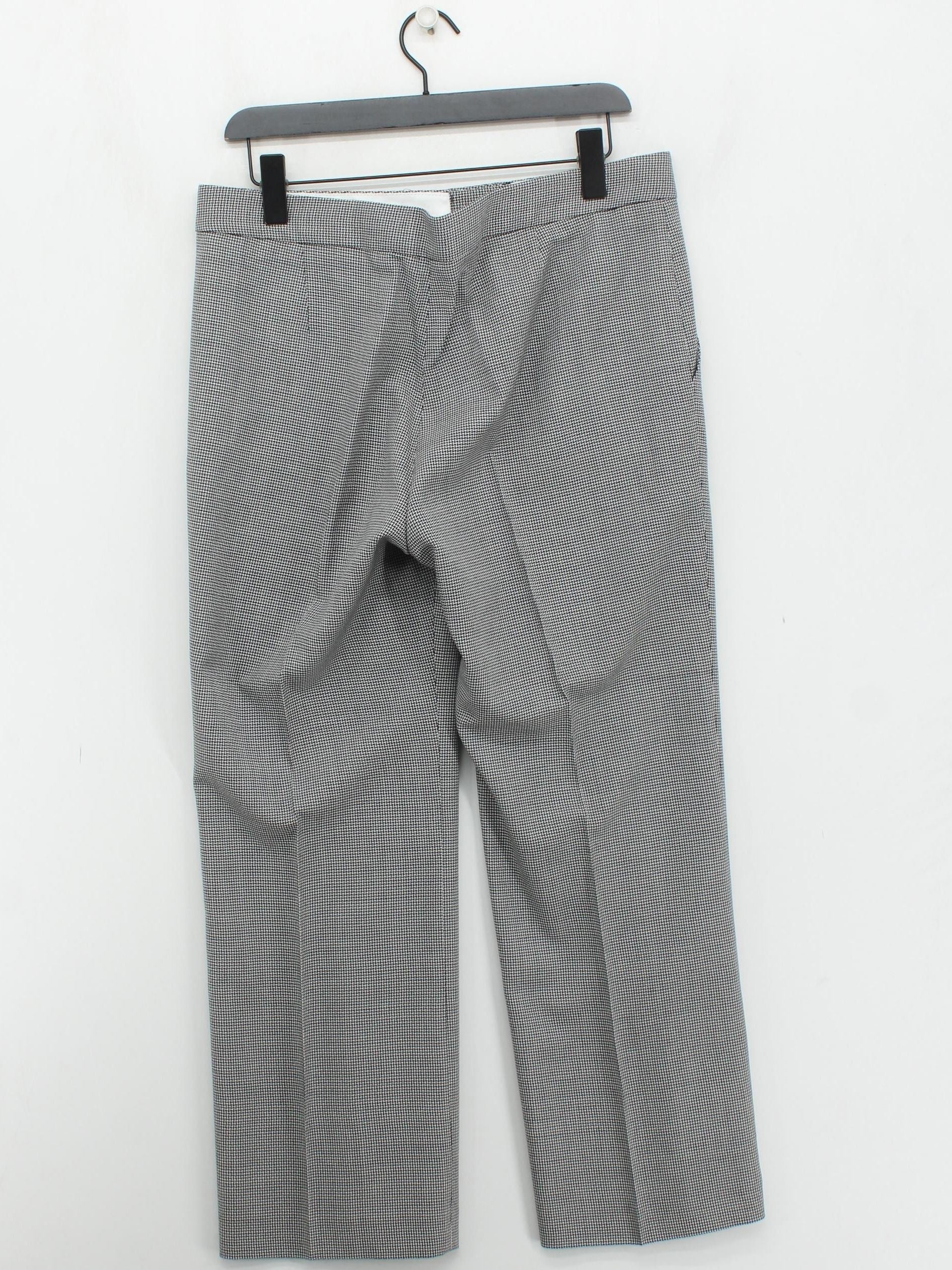 Stella McCartney Women's Trousers UK 18 Multi Checkered 100% Wool Straight Chino - Image 2