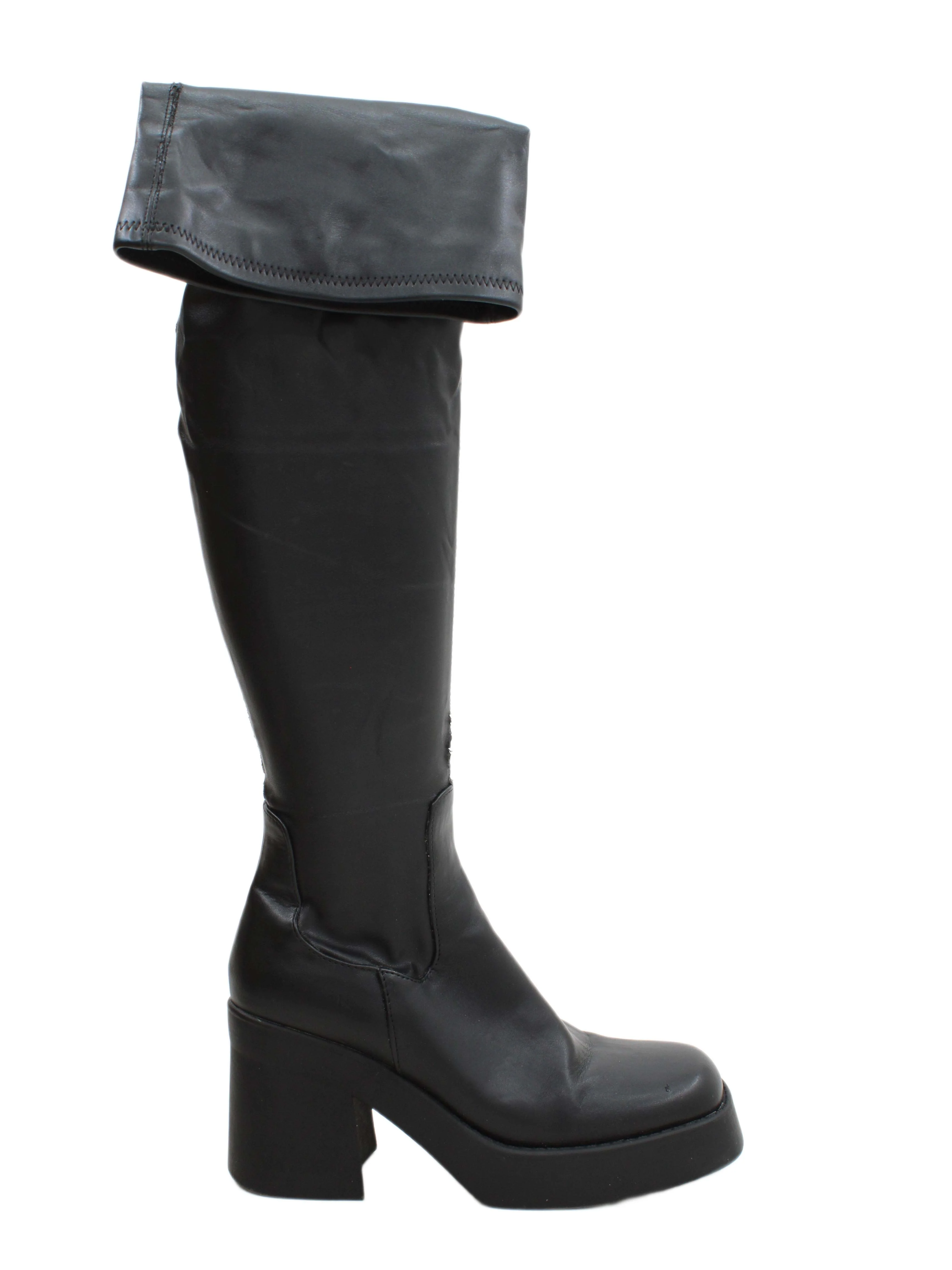 Steve Madden Women's Boots UK 6 Black 100% Faux Leather Platform