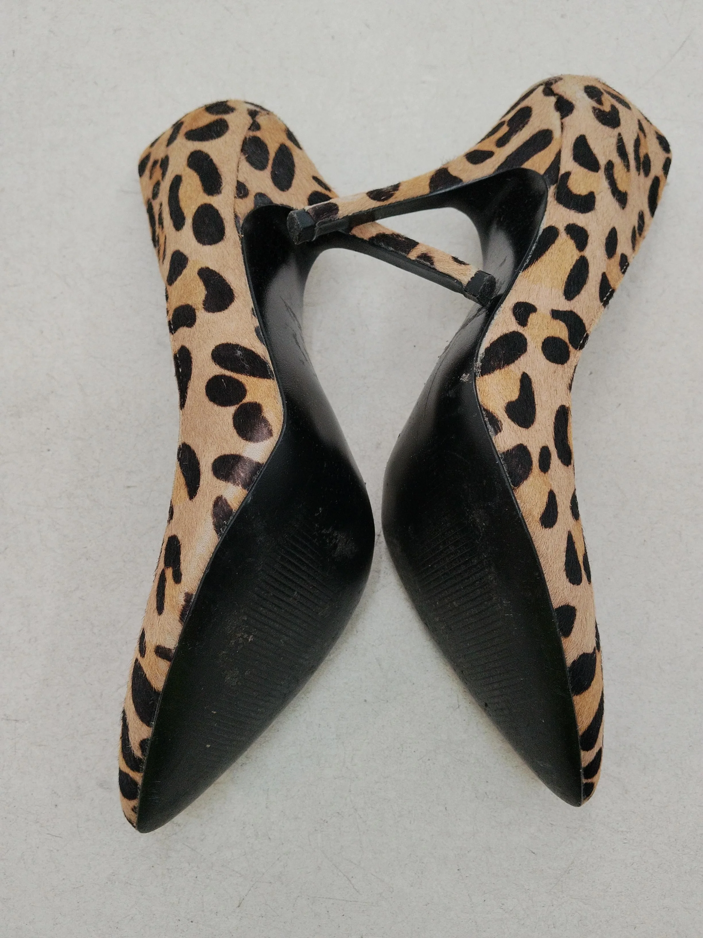 Steve Madden Women's Heels UK 5 Tan Animal Print 100% Animal Fur Court - Image 7