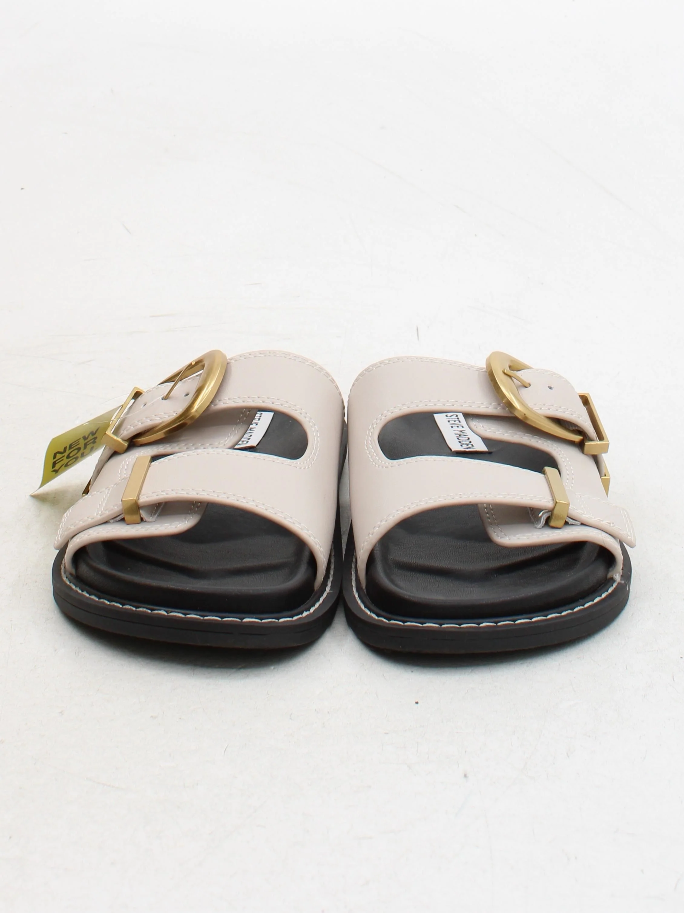 Steve Madden Women's Sandals UK 6.5 Cream 100% Faux Leather Slider - Image 2