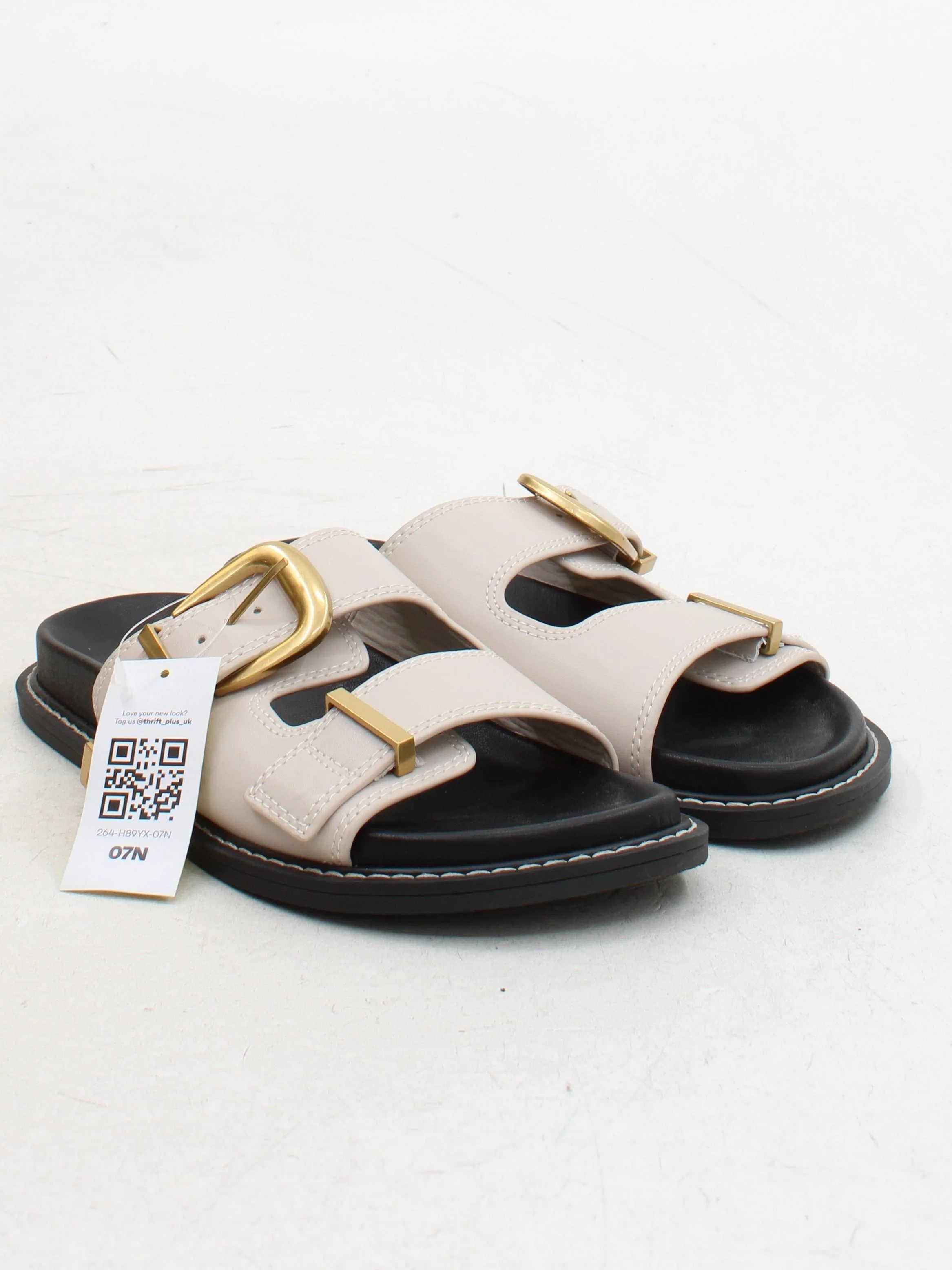 Steve Madden Women's Sandals UK 6.5 Cream 100% Faux Leather Slider - Image 4
