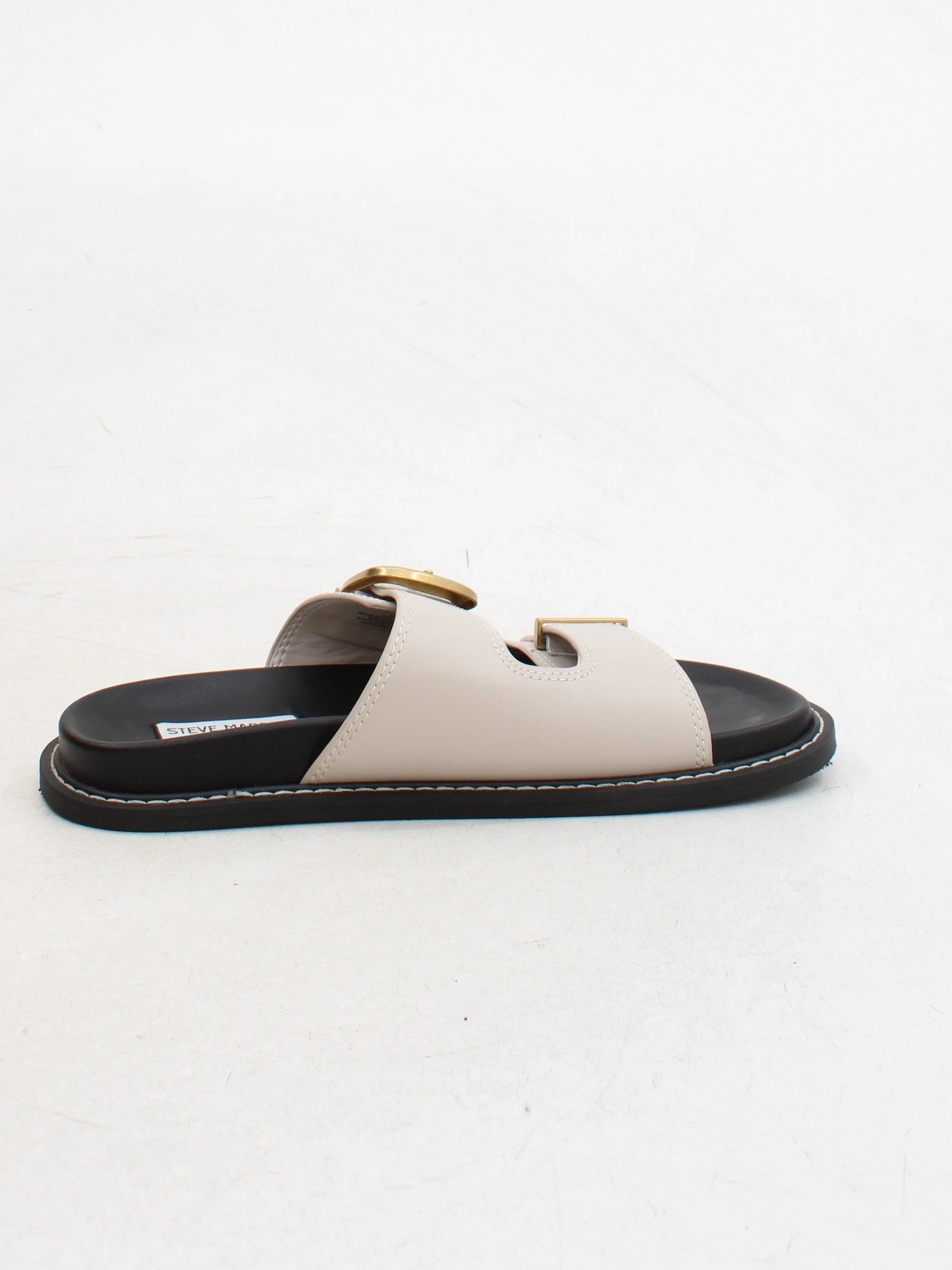 Steve Madden Women's Sandals UK 6.5 Cream 100% Faux Leather Slider - Image 5