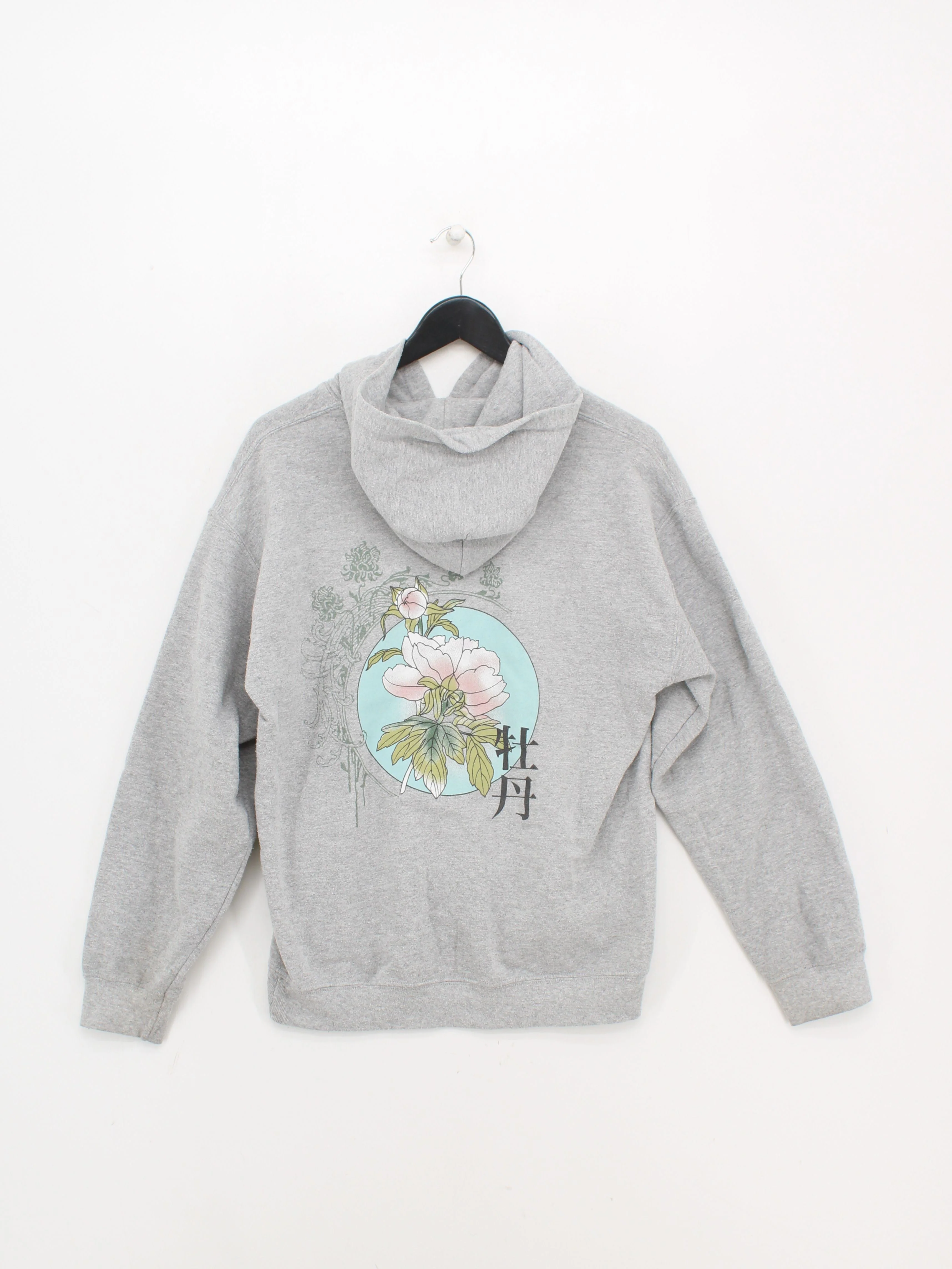 Stone Island Women's Hoodie S Grey Graphic Cotton with Polyester Pullover - Image 2