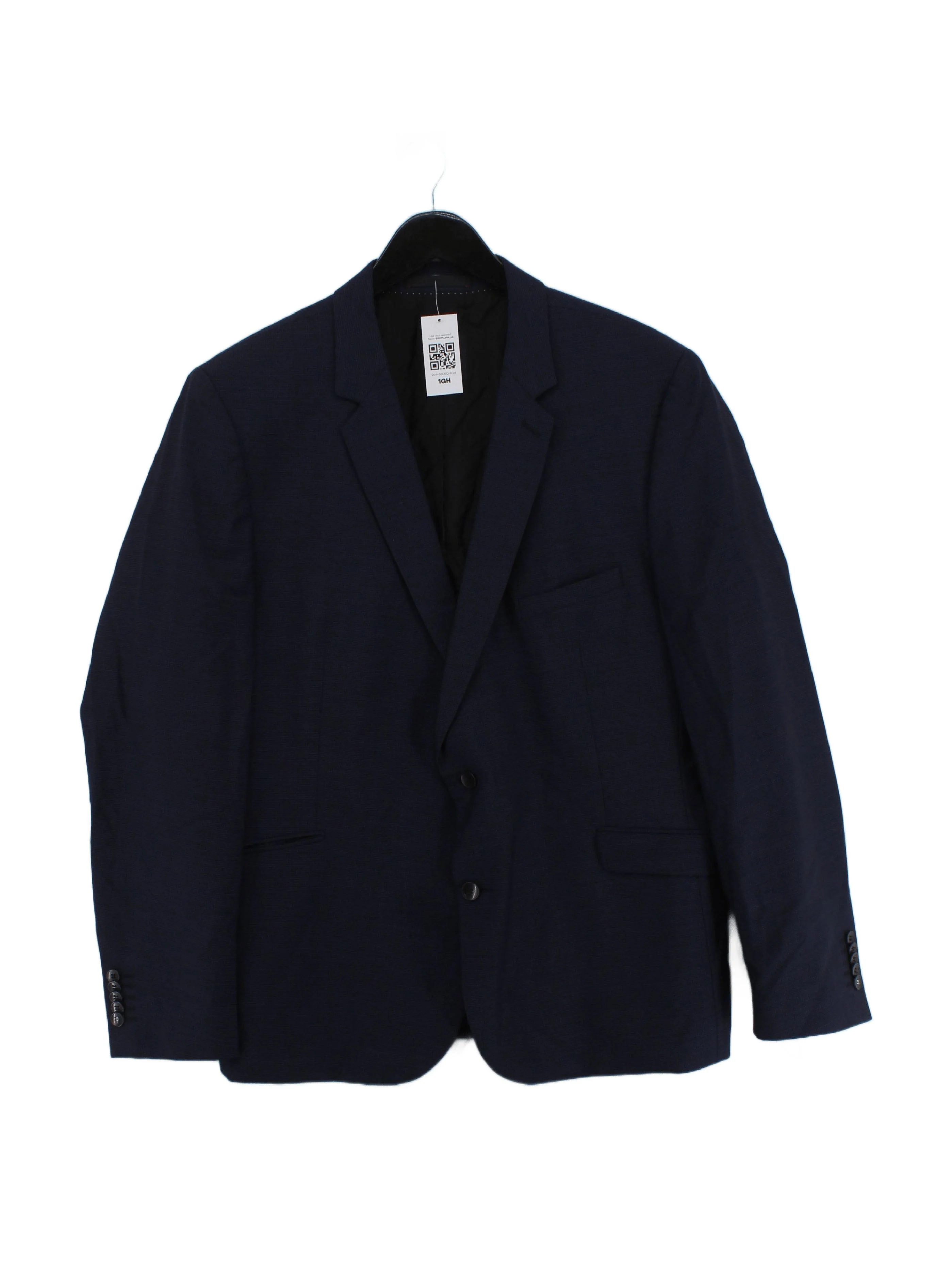 Strellson Men's Blazer Chest: 48 in Blue 100% Other Overcoat