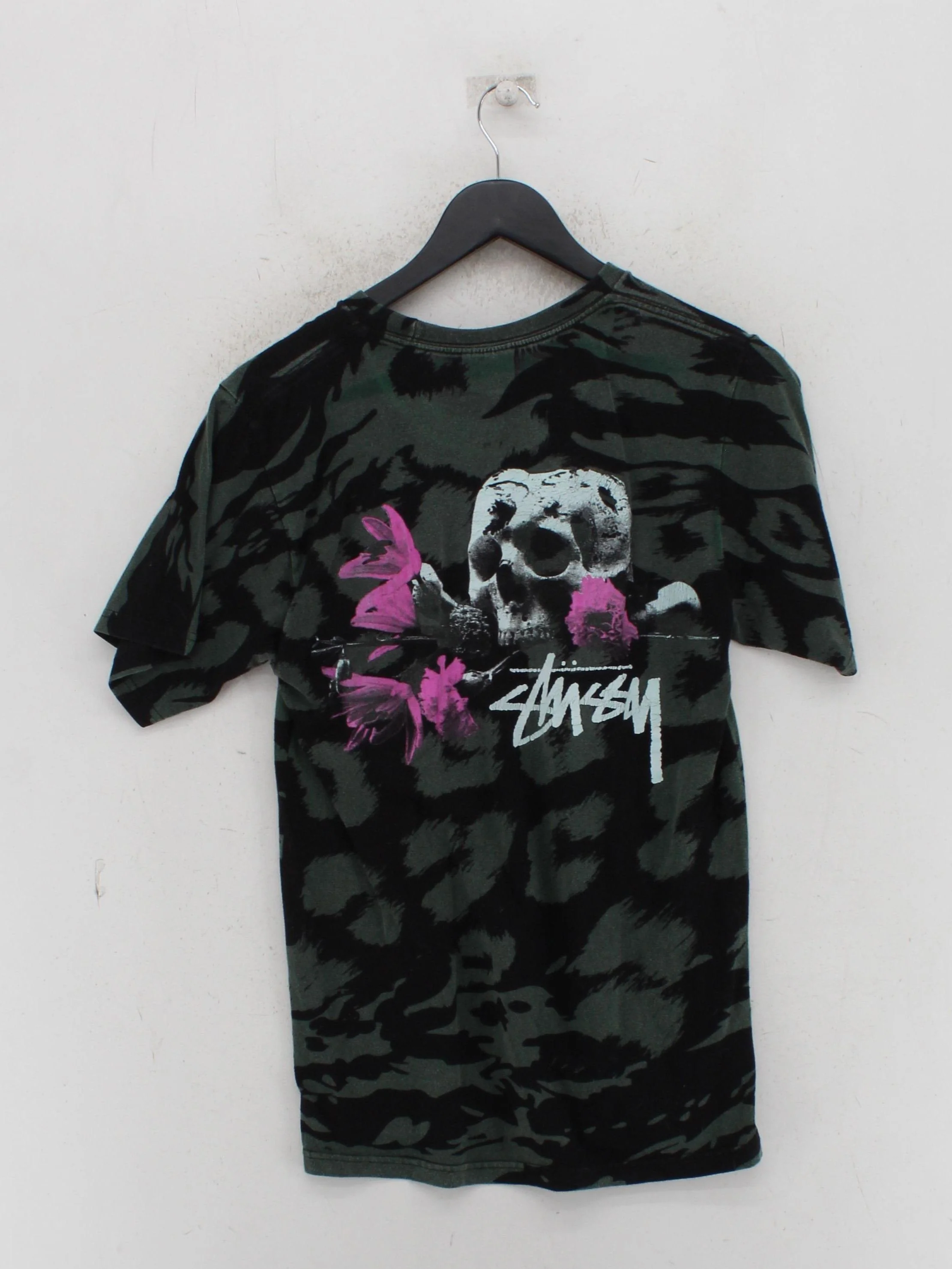 Stussy Men's T-Shirt S Multi Camo 100% Cotton Basic - Image 2