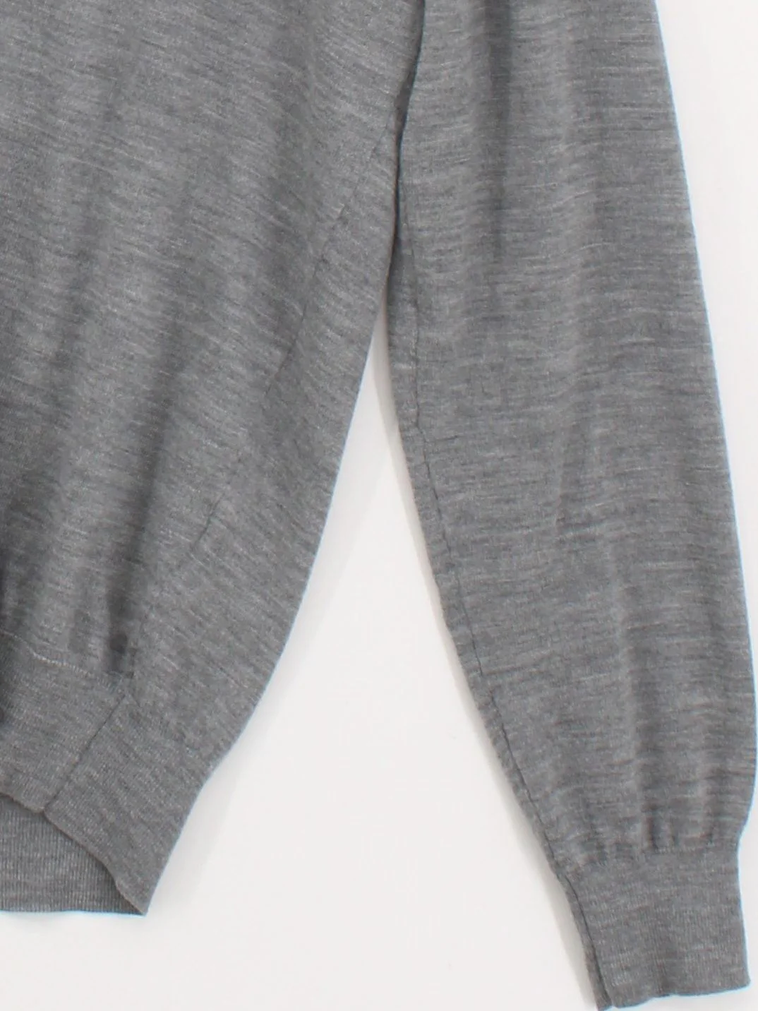Suitsupply Men's Cardigan L Grey 100% Wool V-Neck Cardigan - Image 4