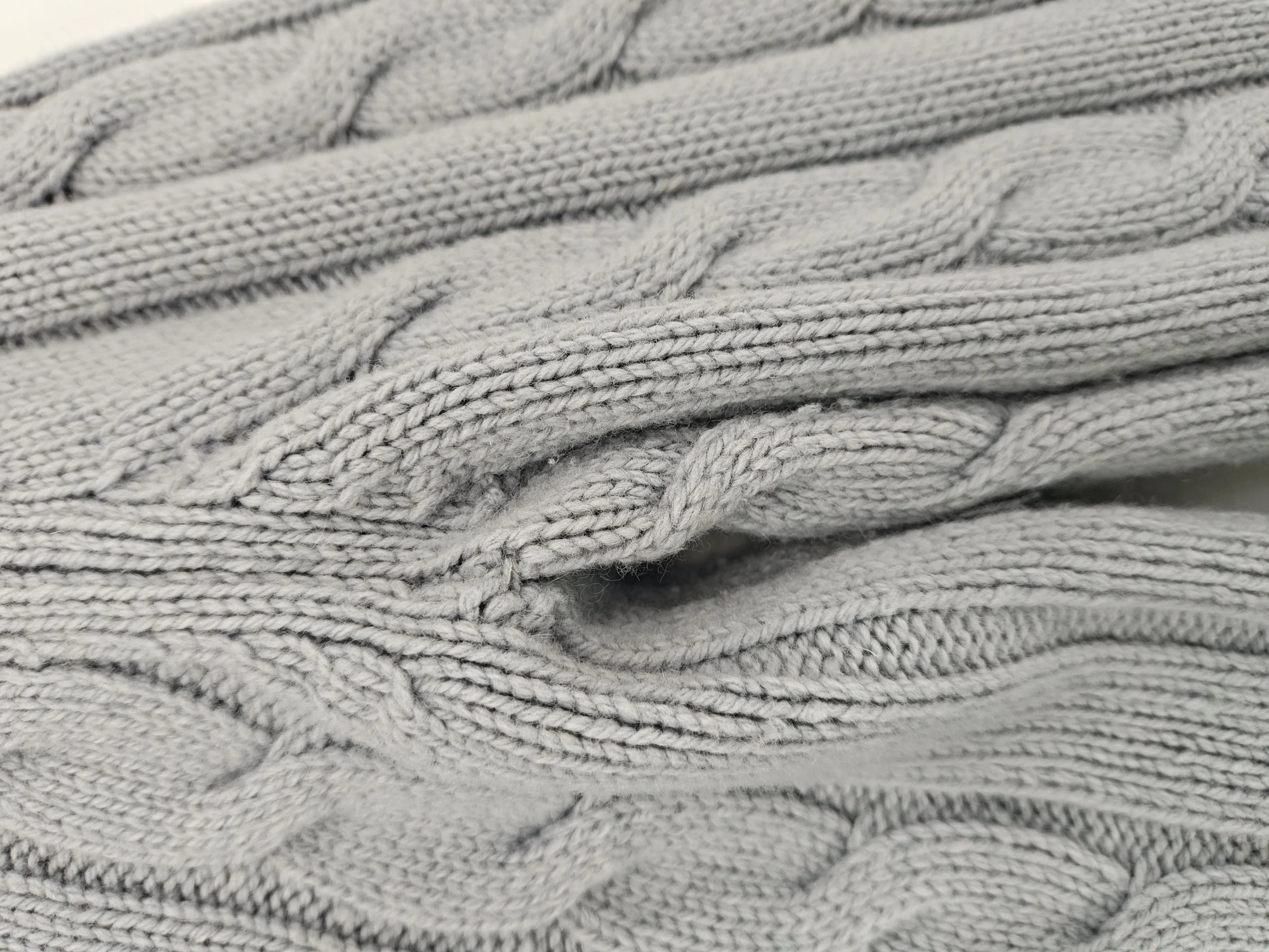 Sunday Best Women's Jumper S Grey Wool with Nylon, Cotton V-Neck Pullover - Image 5