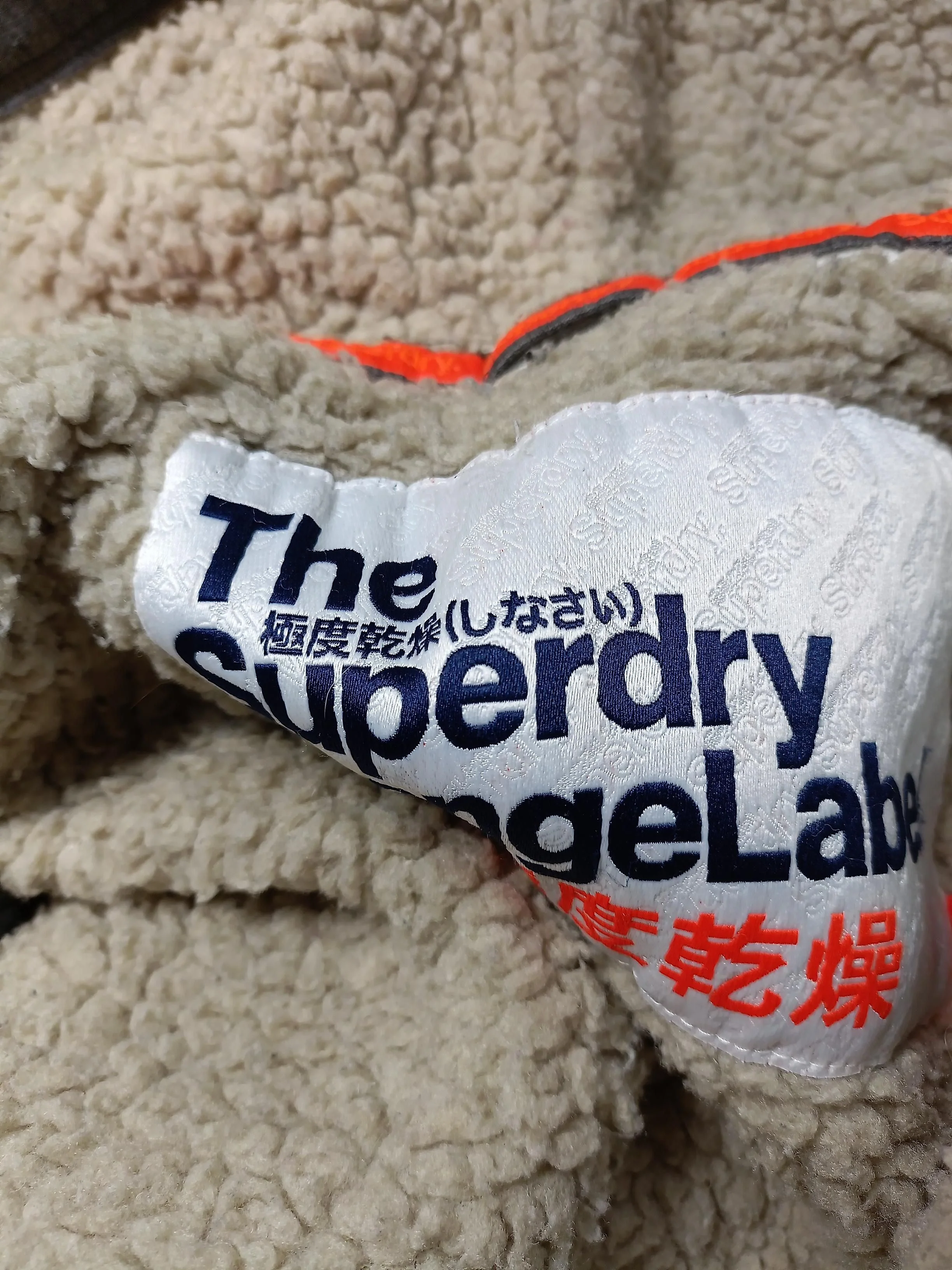 Superdry Men's Hoodie S Grey Cotton with Polyester Pullover - Image 5