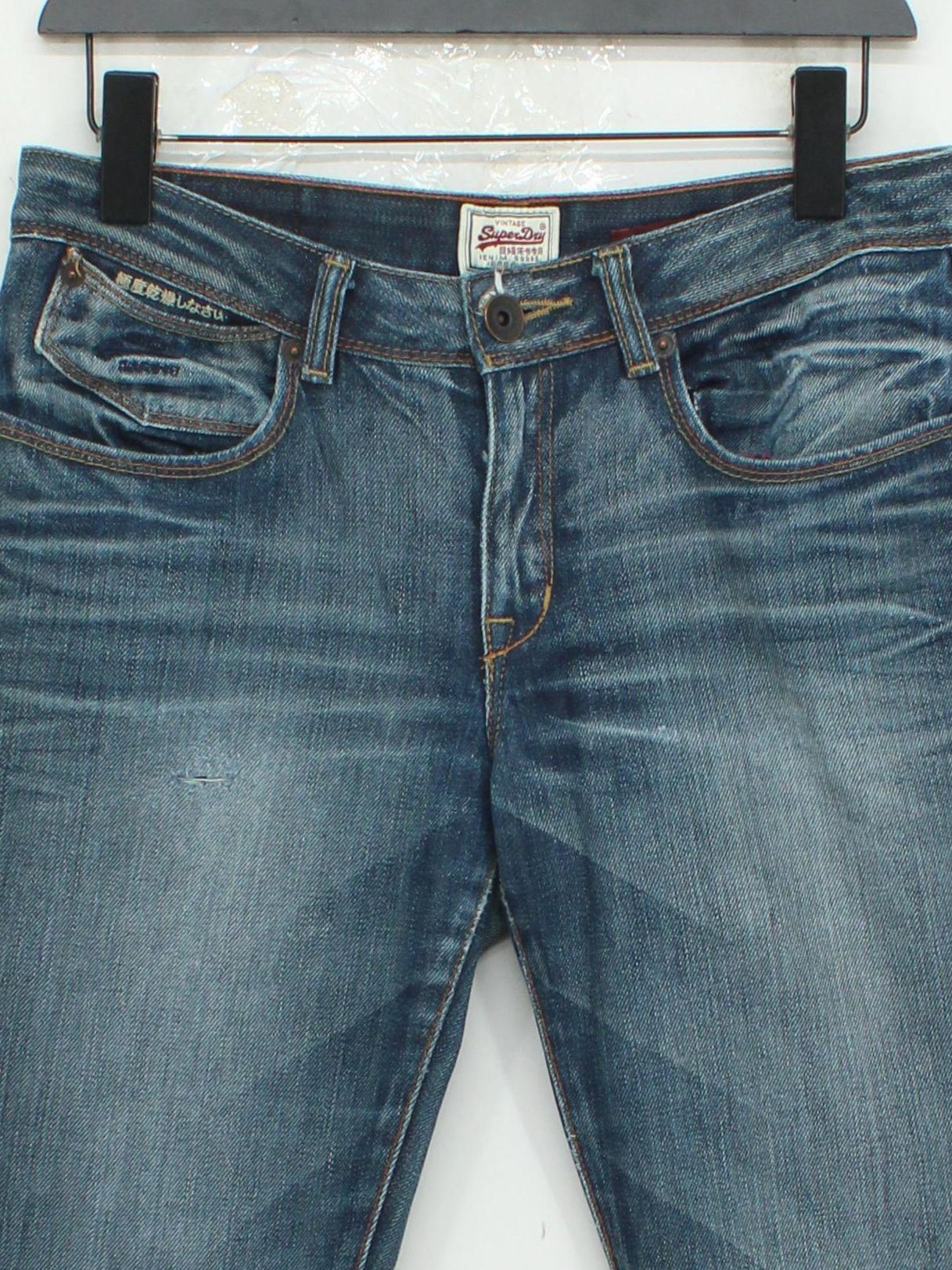 Superdry Men's Jeans W 28 in Blue 100% Cotton Straight - Image 3