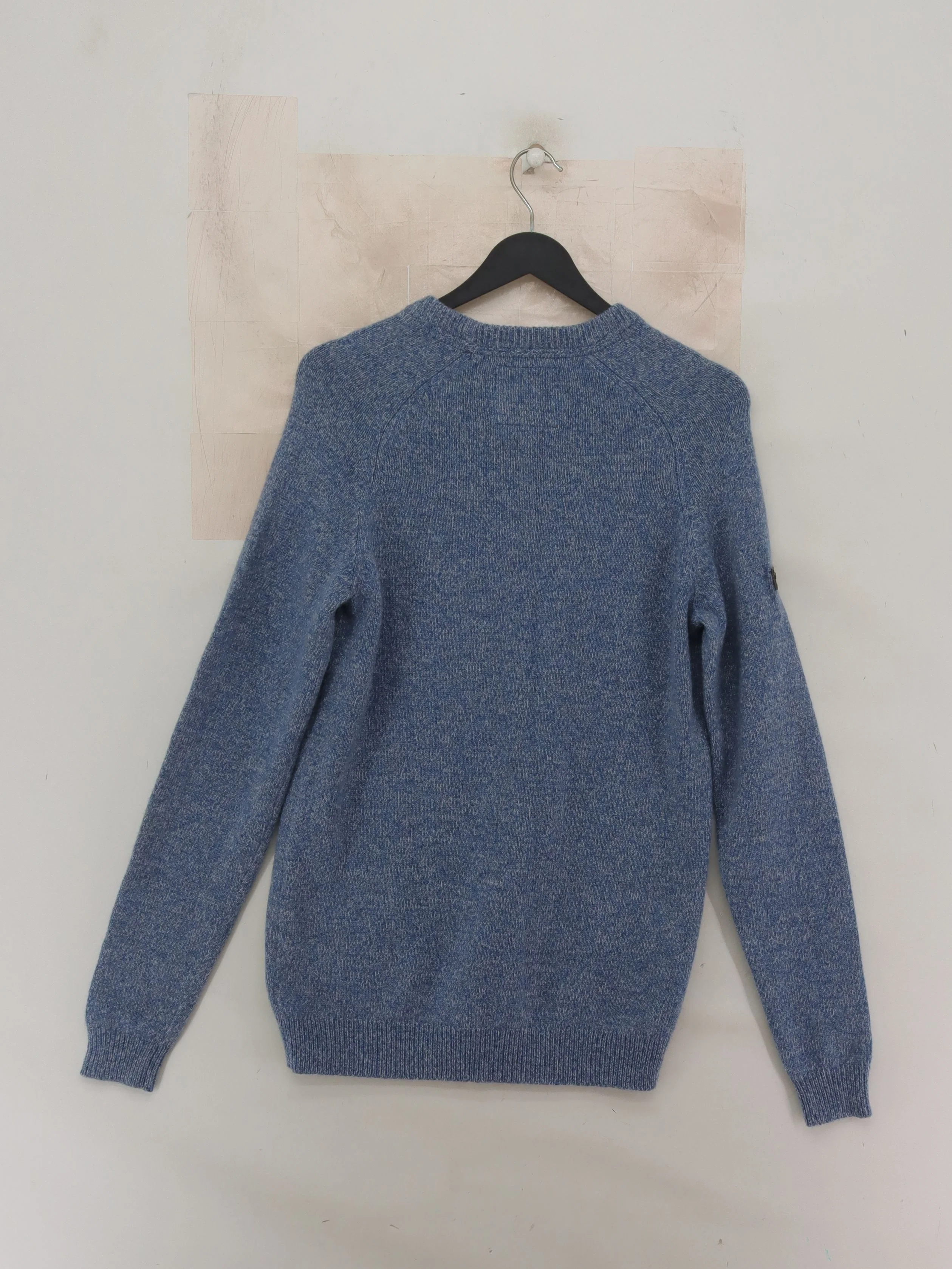 Superdry Men's Jumper M Blue Wool with Nylon Crew Neck Pullover - Image 2