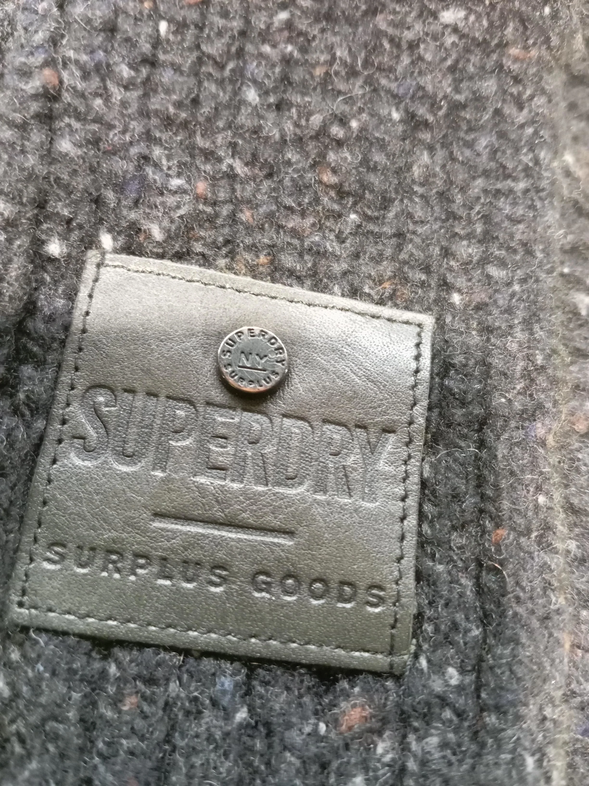Superdry Men's Scarf Black 100% Wool Scarf - Image 5
