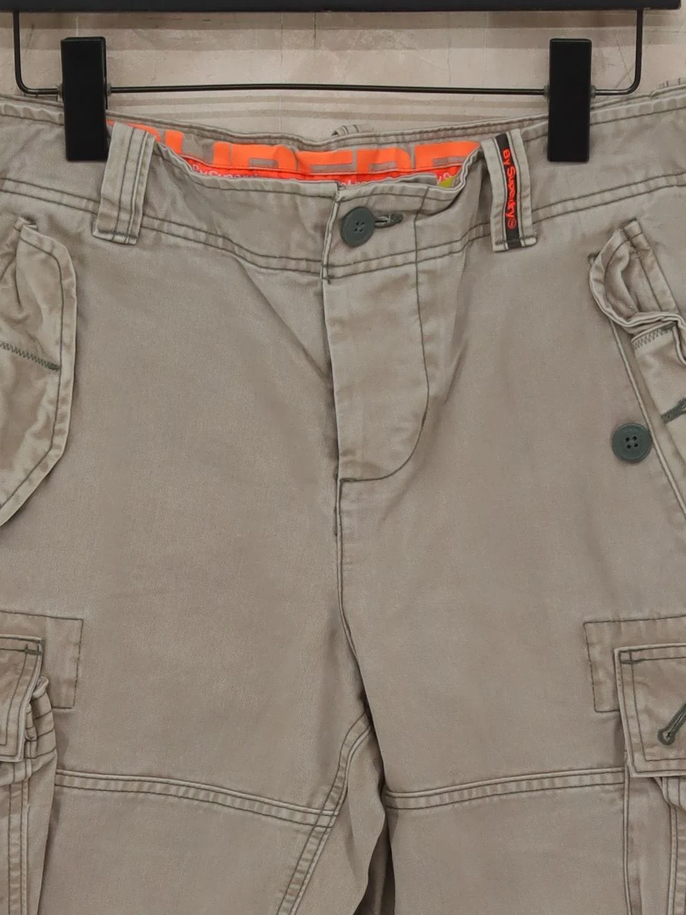 Superdry Men's Shorts L Tan 100% Cotton Cargo - Image 3